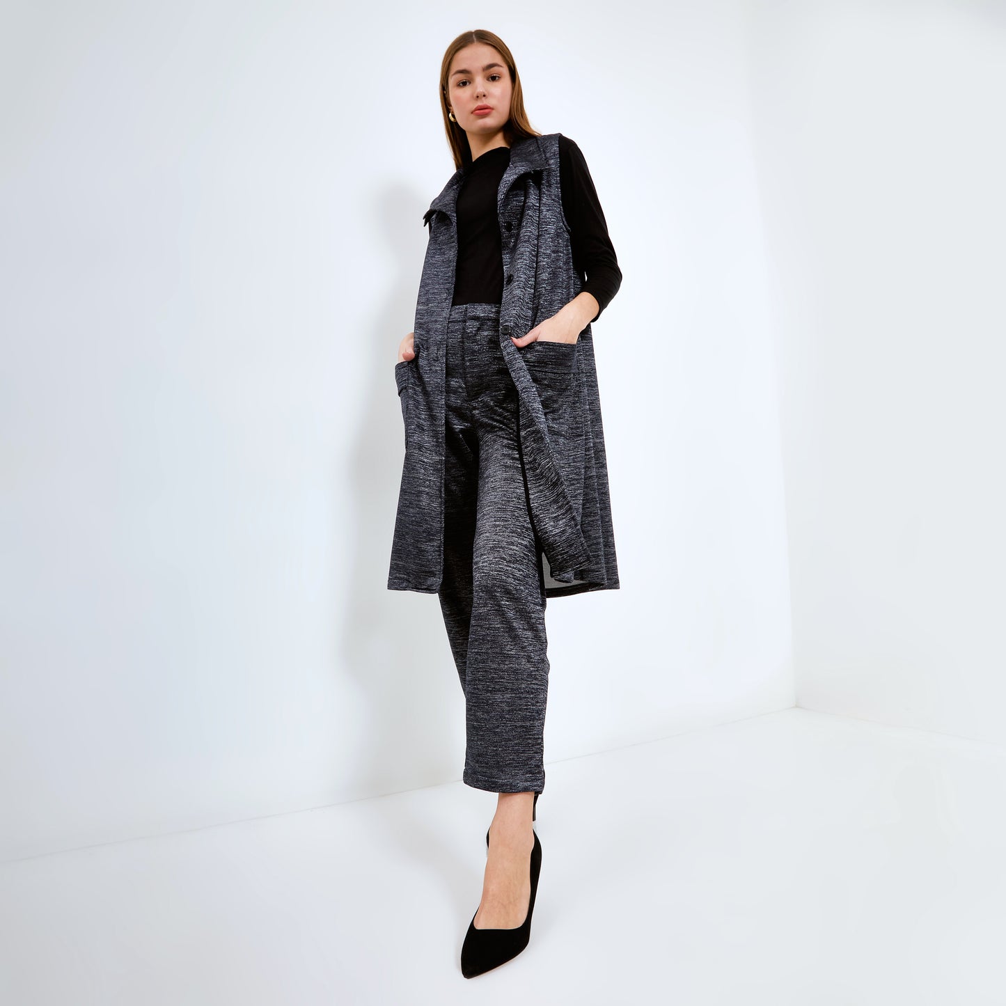 Arrien Sleveless Blazer Misty Navy