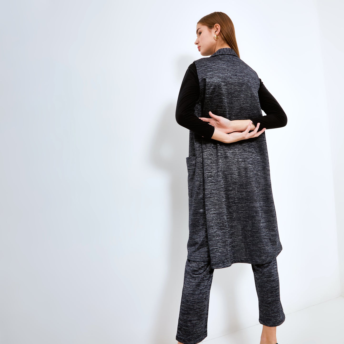 Arrien Sleveless Blazer Misty Navy