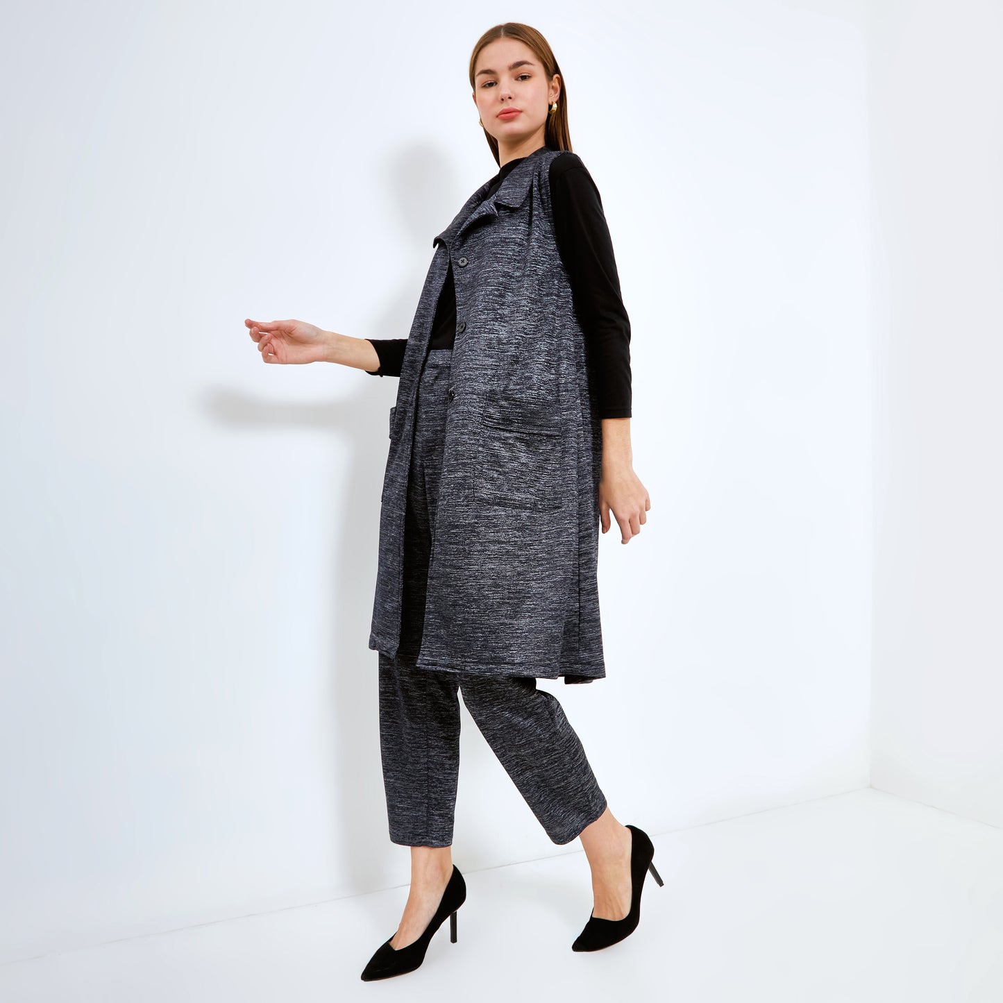 Arrien Sleveless Blazer Misty Navy