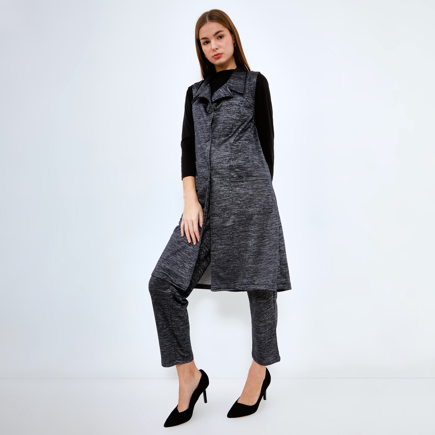 Arrien Sleveless Blazer Misty Navy