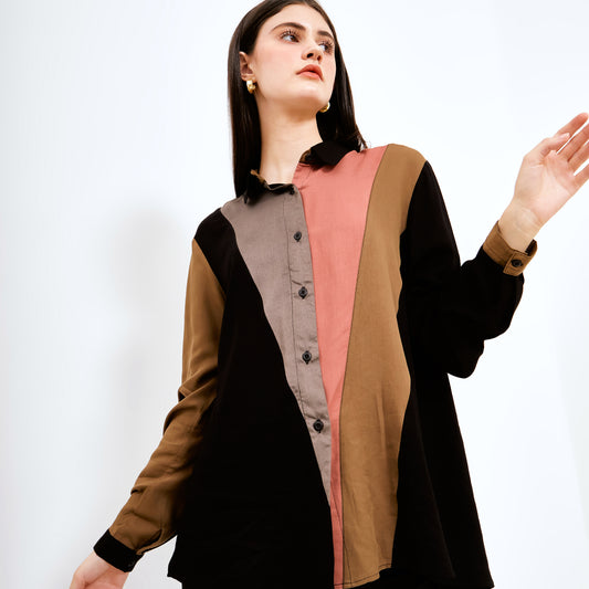 DASHA BLACK - ARMYBROWN TOP