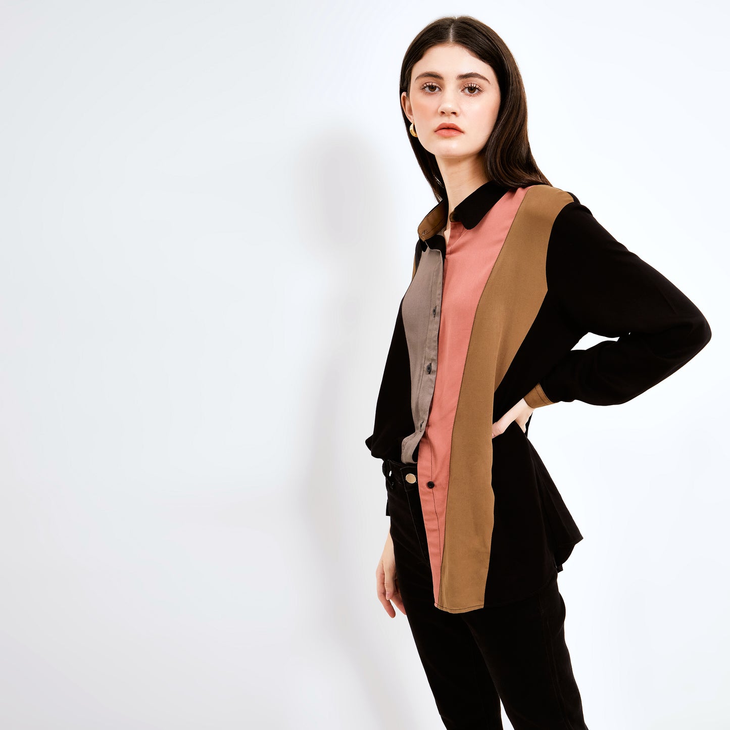 DASHA BLACK - ARMYBROWN TOP