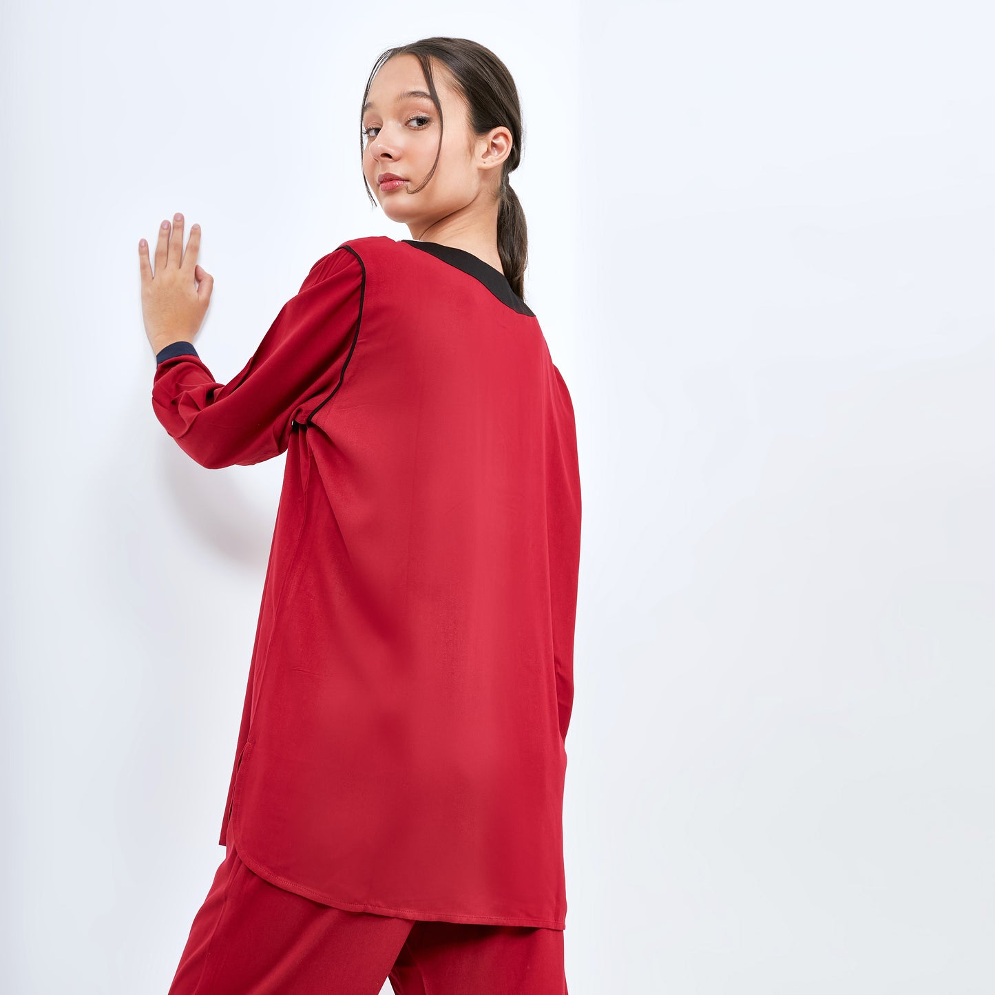 THATA MAROON MATCHING SET