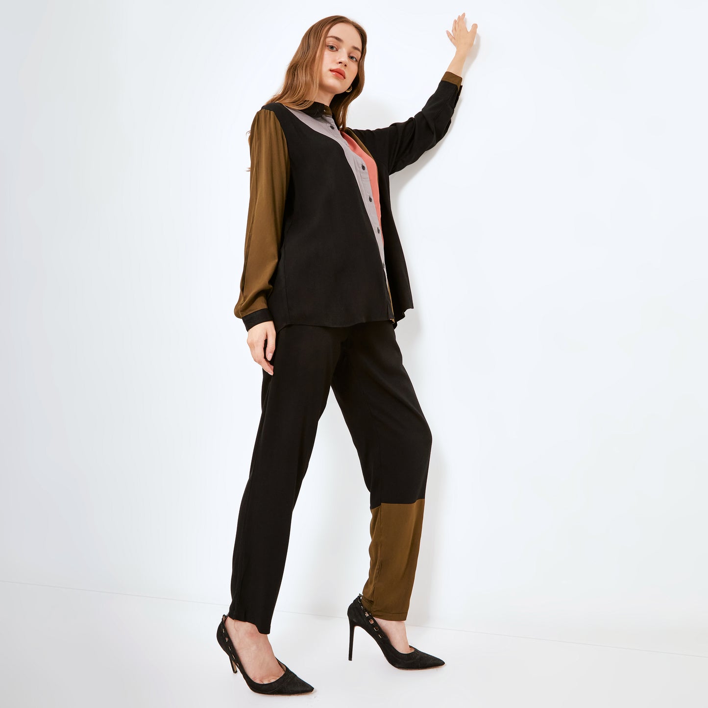 DASHA BLACK - ARMYBROWN LONGSET