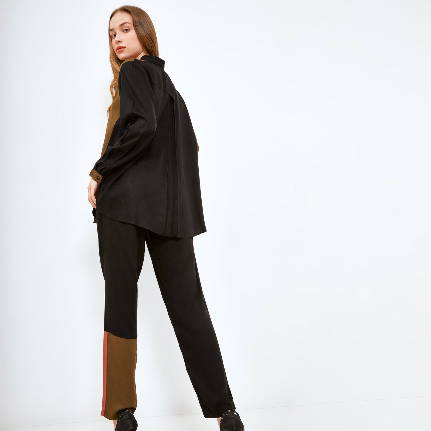 DASHA BLACK - ARMYBROWN LONGSET