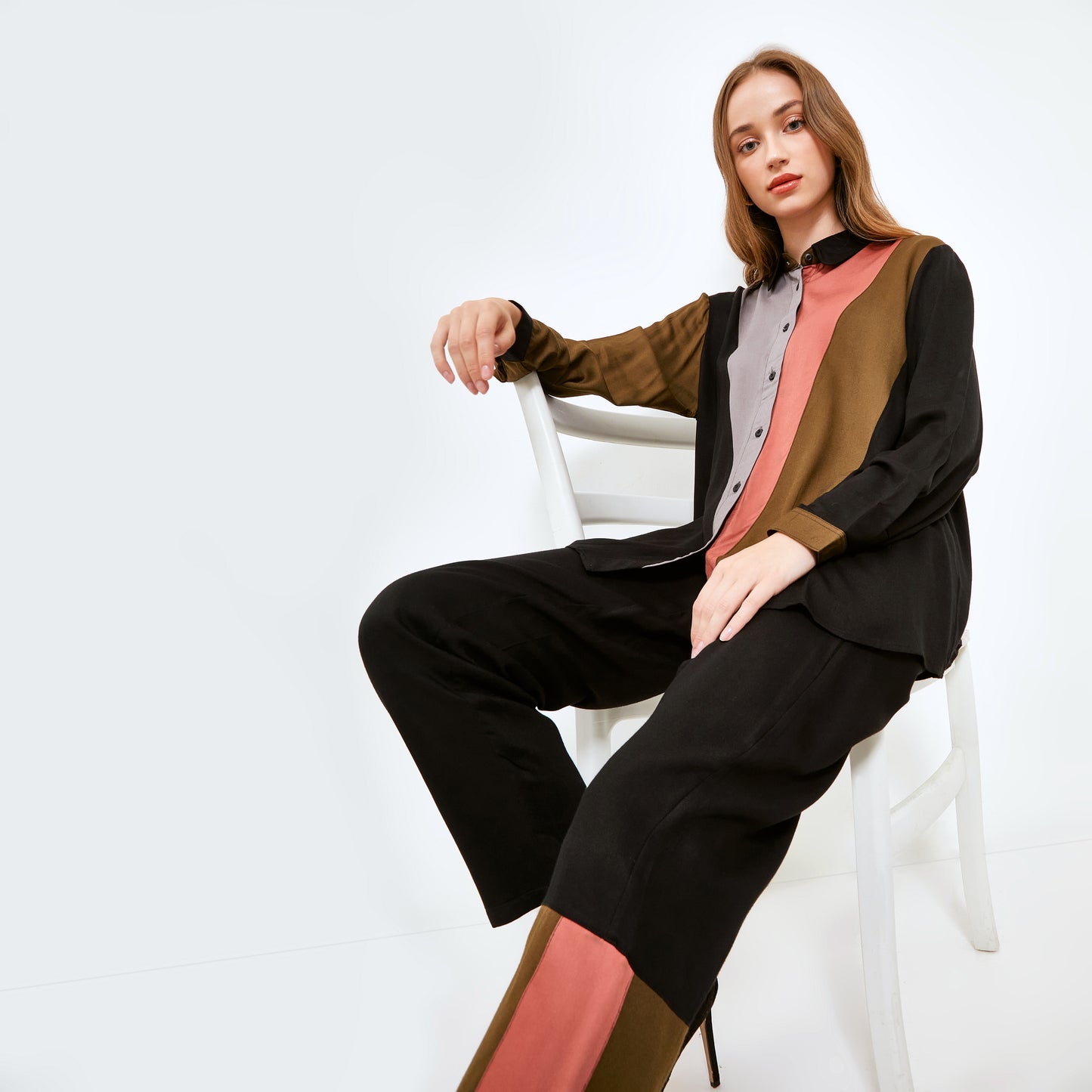 DASHA BLACK - ARMYBROWN LONGSET