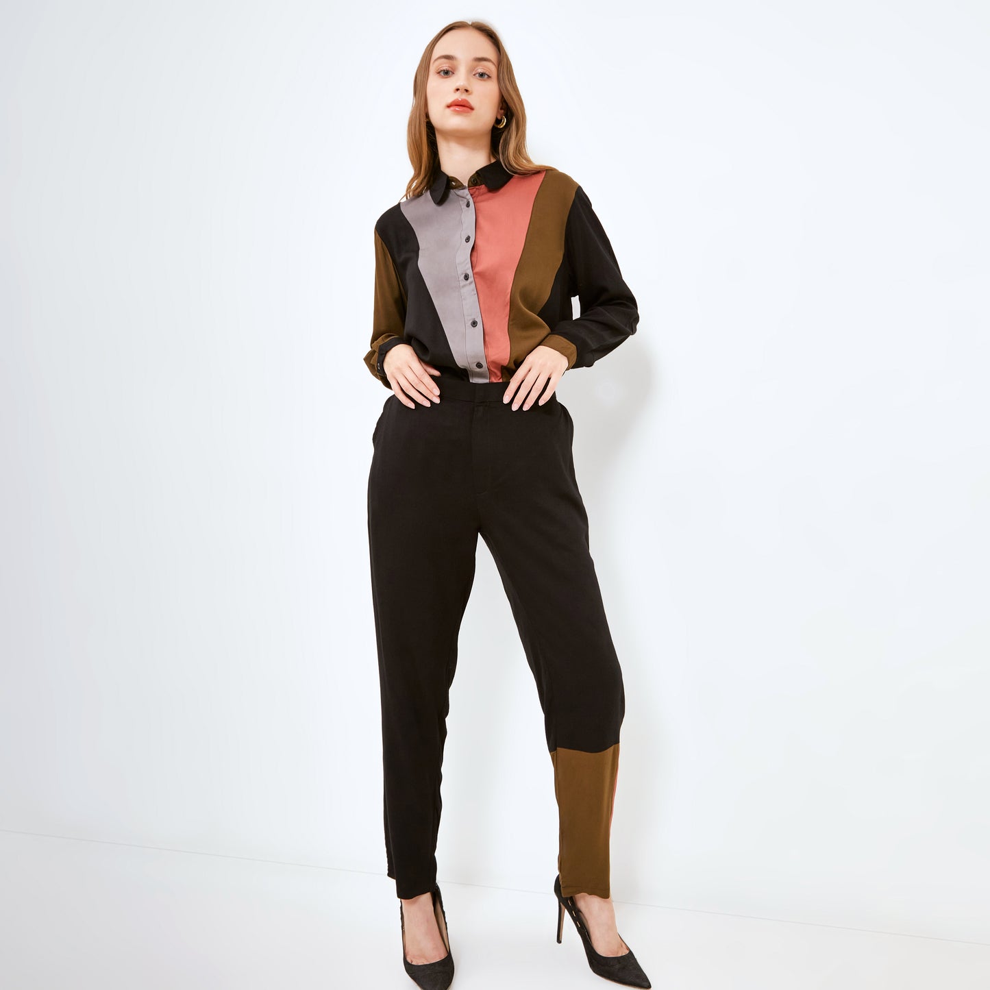 DASHA BLACK - ARMYBROWN LONGSET