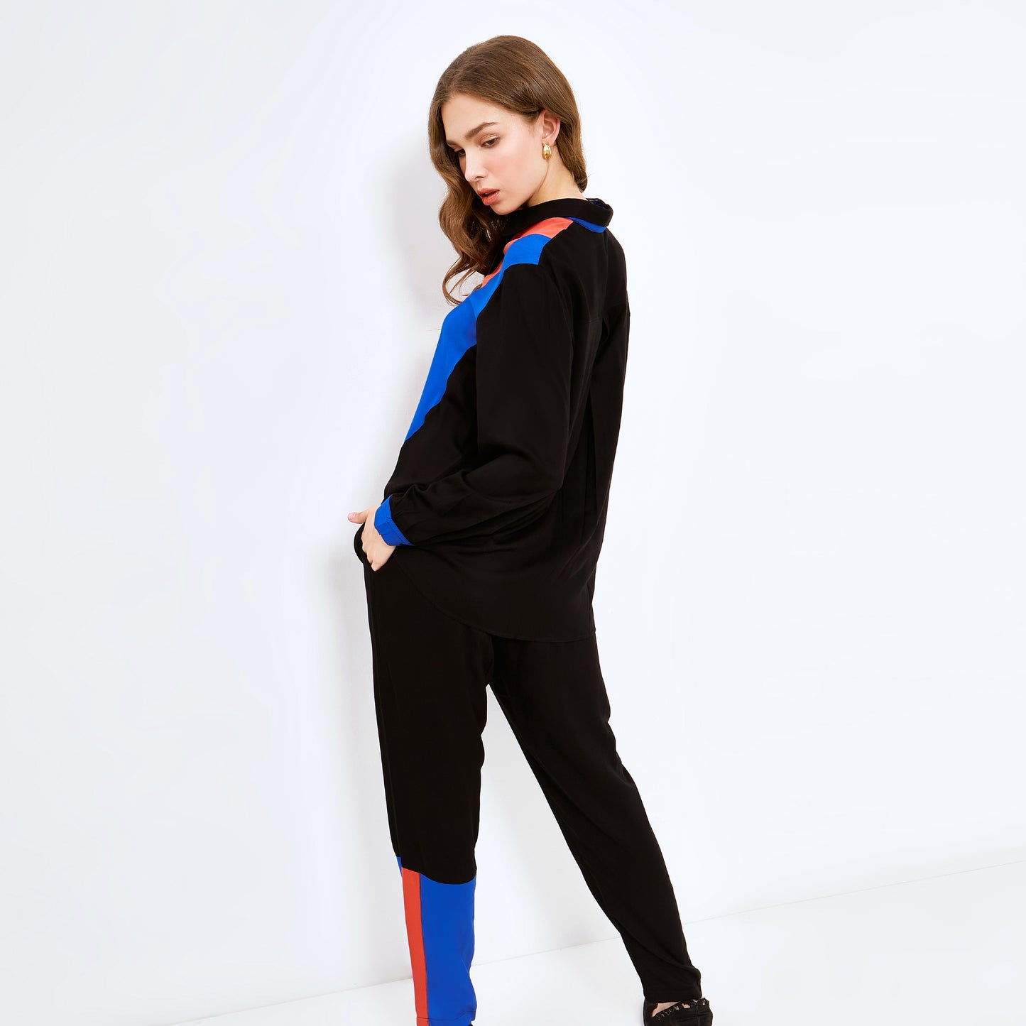 DASHA BLACK - BLUE LONGSET