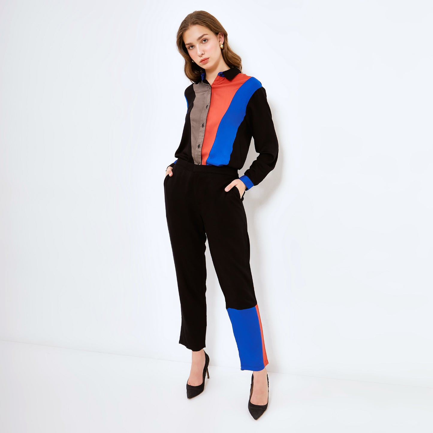 DASHA BLACK - BLUE LONGSET