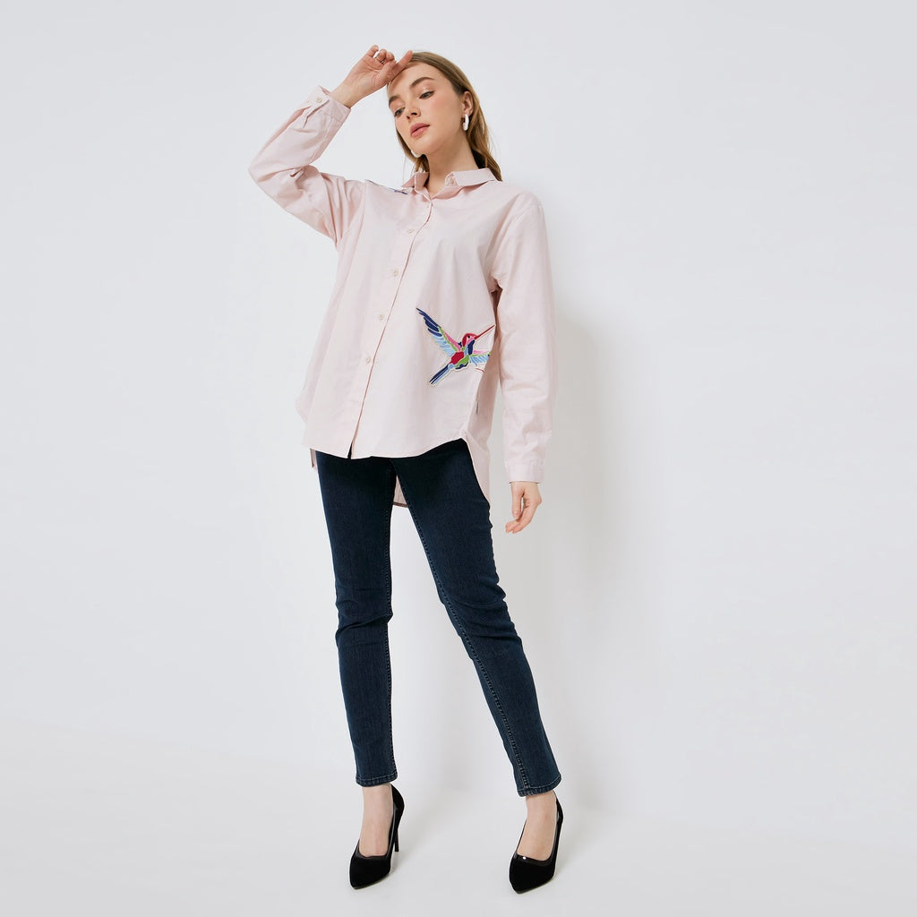 HURI BABY PINK SHIRT