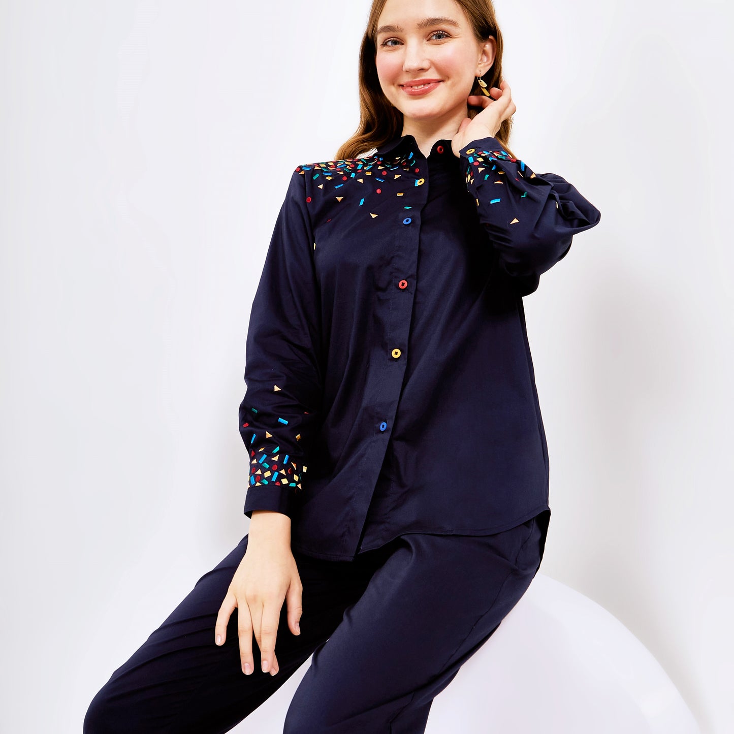 Mille Embro Matching set Navy