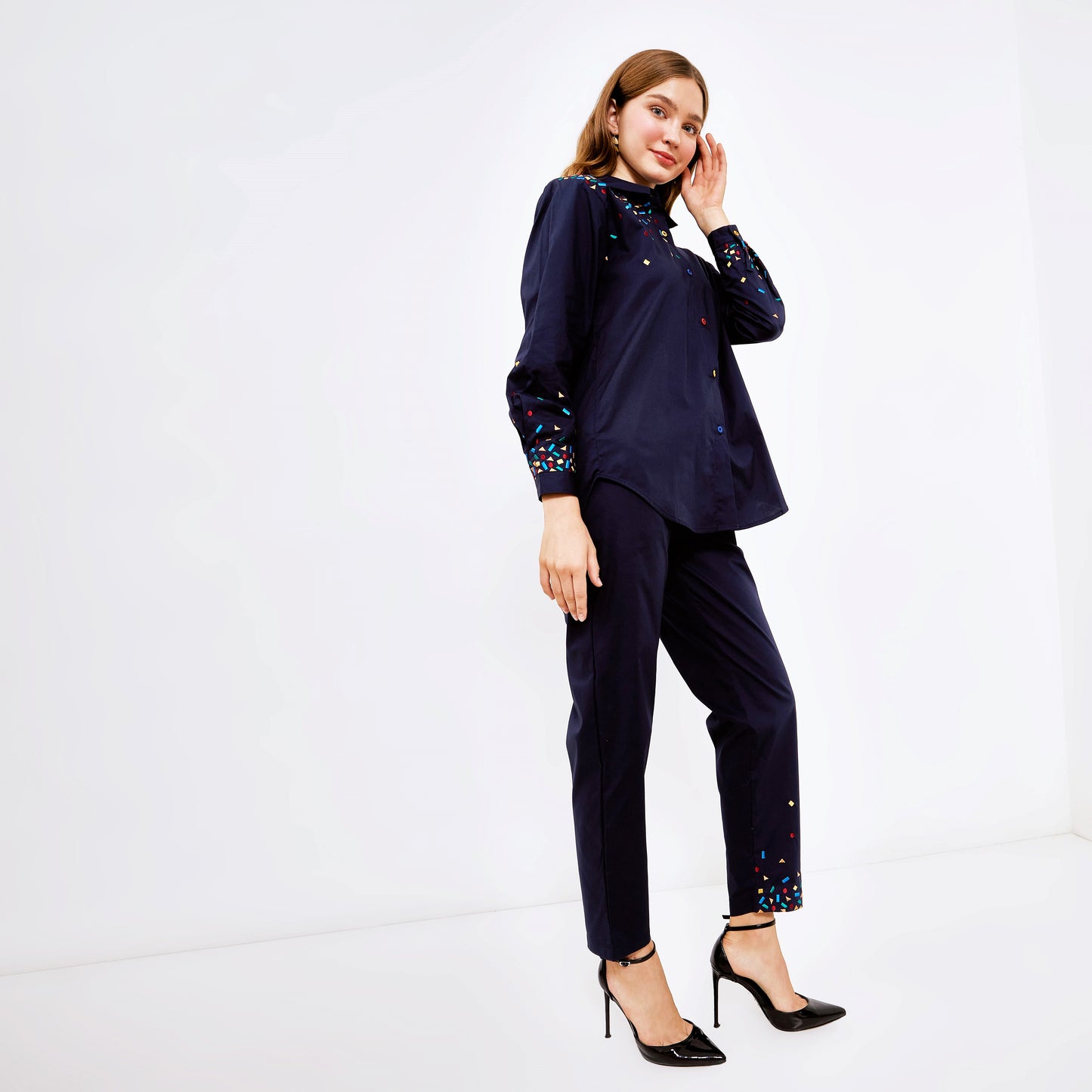 Mille Embro Matching set Navy