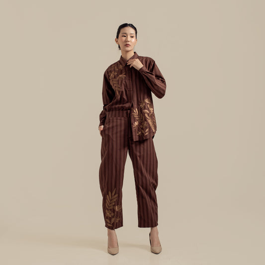 HANNIYA STRIPE BROWN