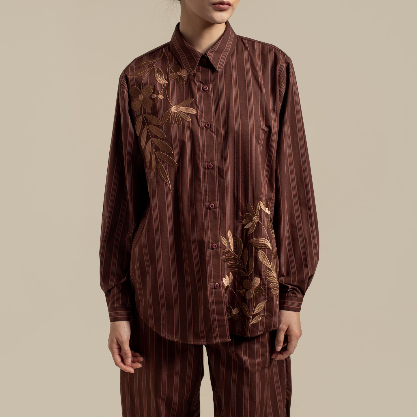 HANNIYA STRIPE BROWN