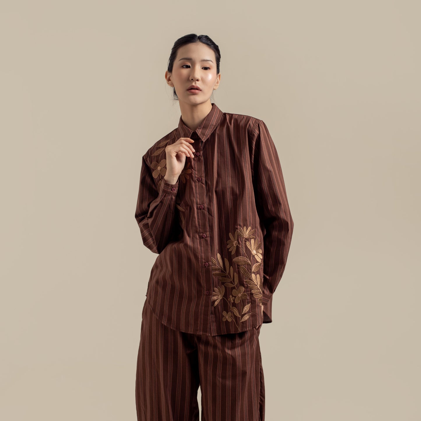 HANNIYA STRIPE BROWN