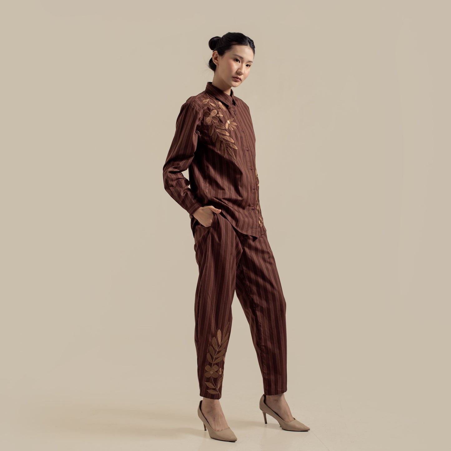 HANNIYA STRIPE BROWN