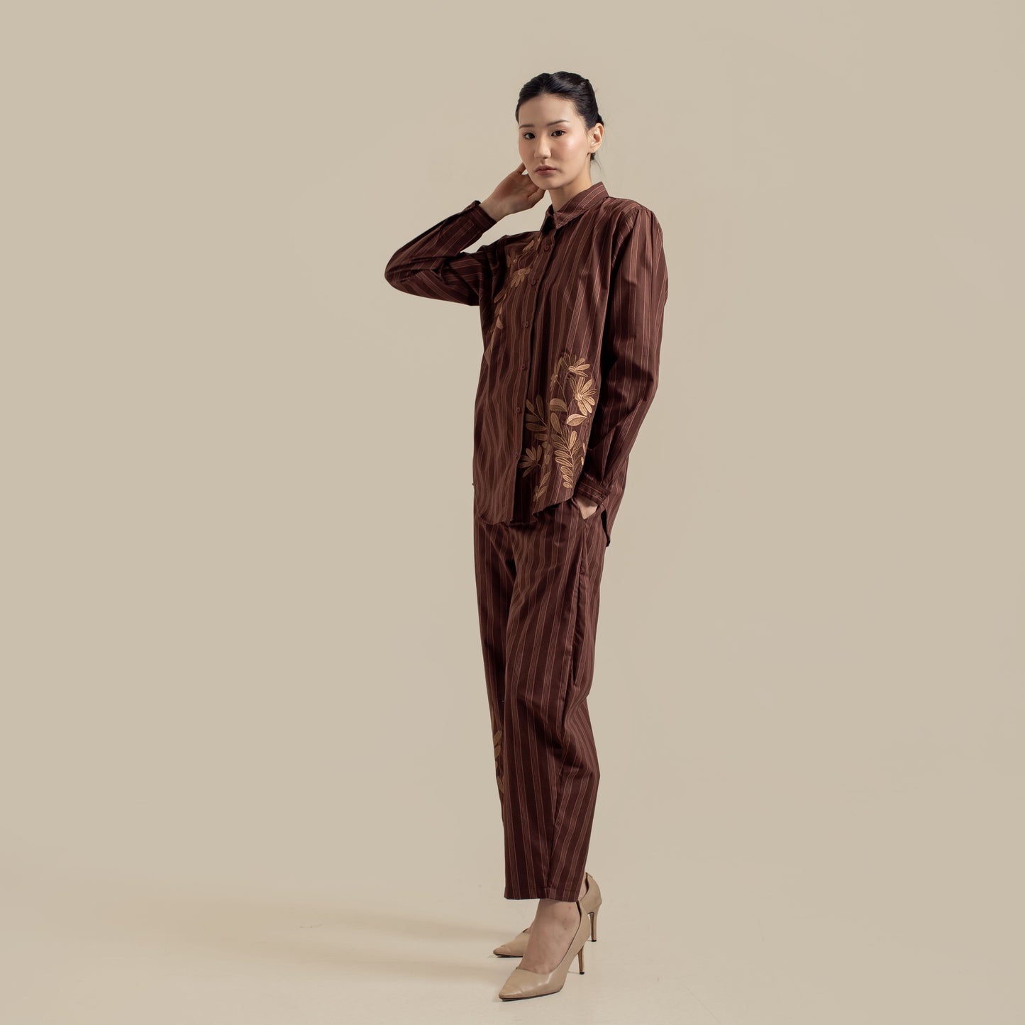 HANNIYA STRIPE BROWN
