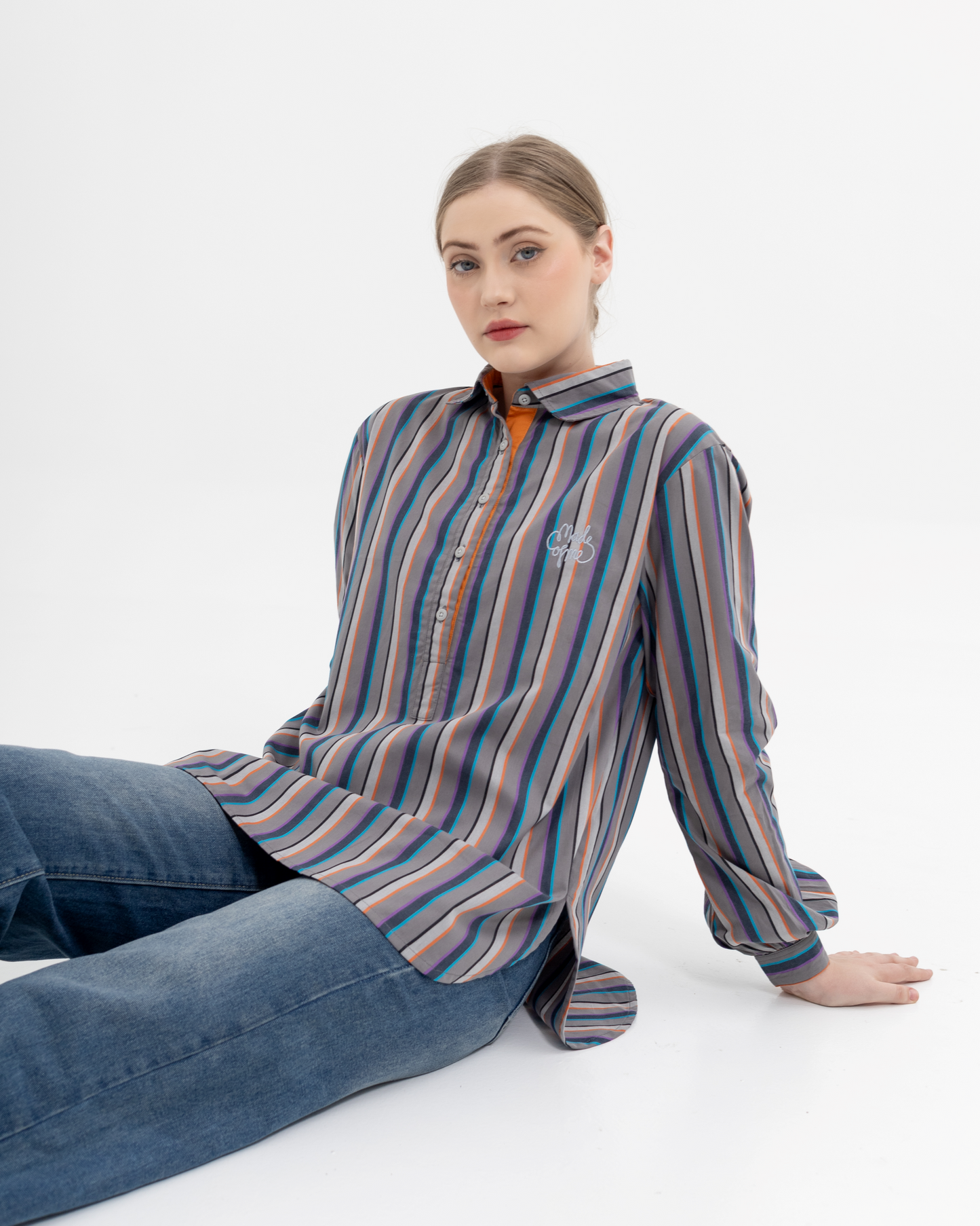 Adella Shirt in Mix-Grey (PRE-ORDER)