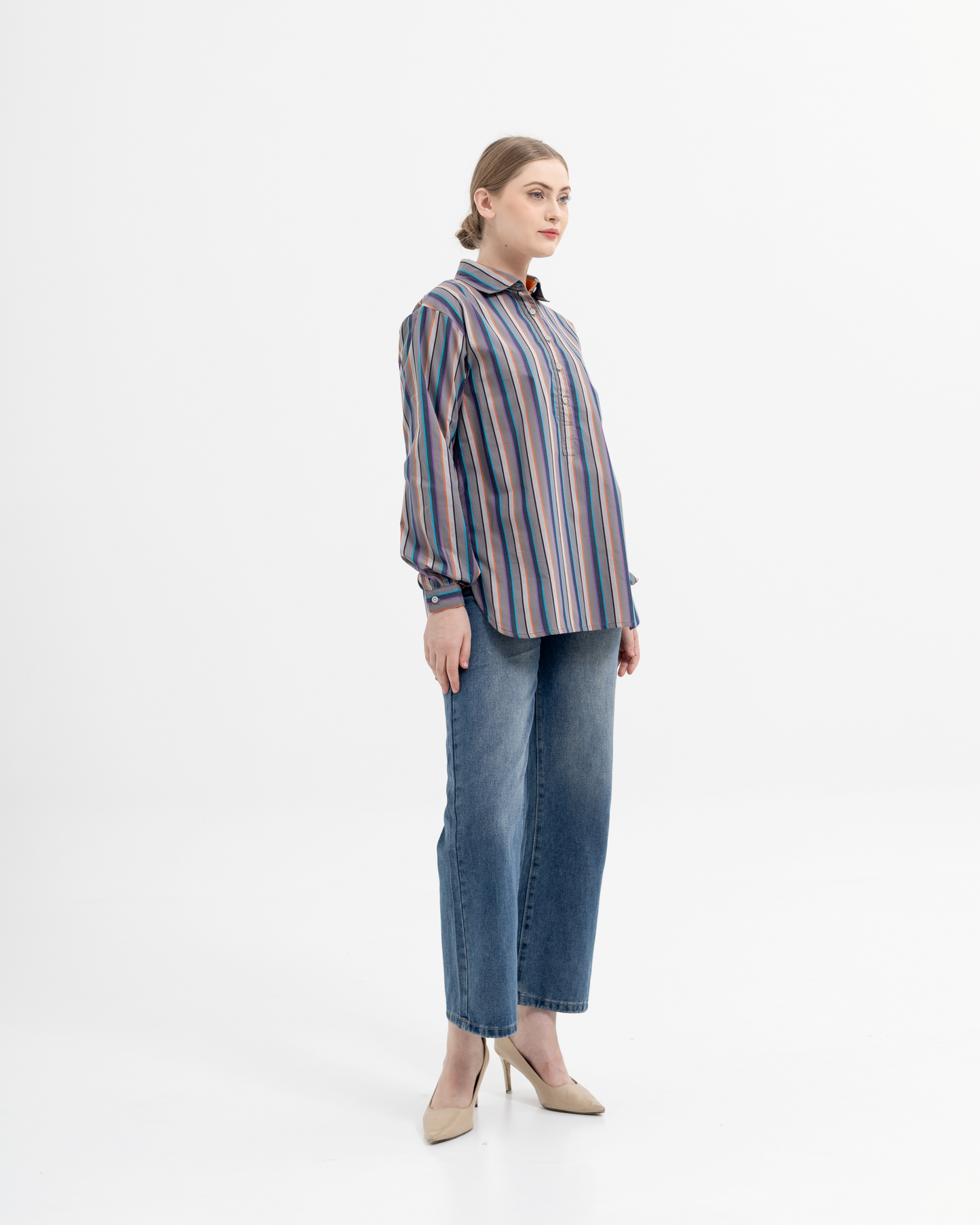 Adella Shirt in Mix-Grey (PRE-ORDER)