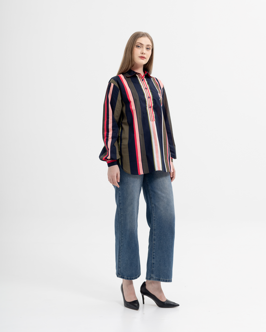 Adella Shirt in Mix-Pink(PRE-ORDER)