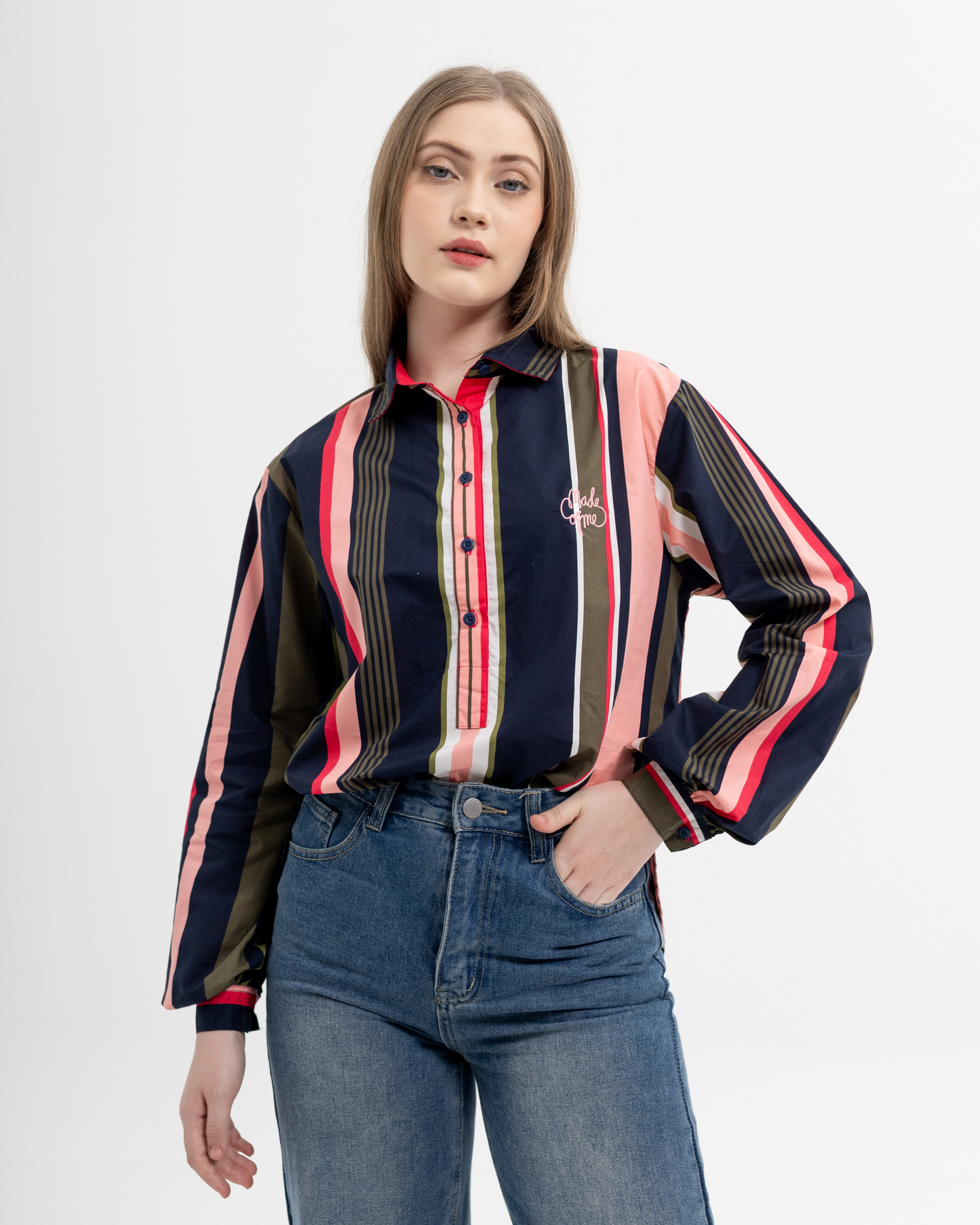 Adella Shirt in Mix-Pink(PRE-ORDER)