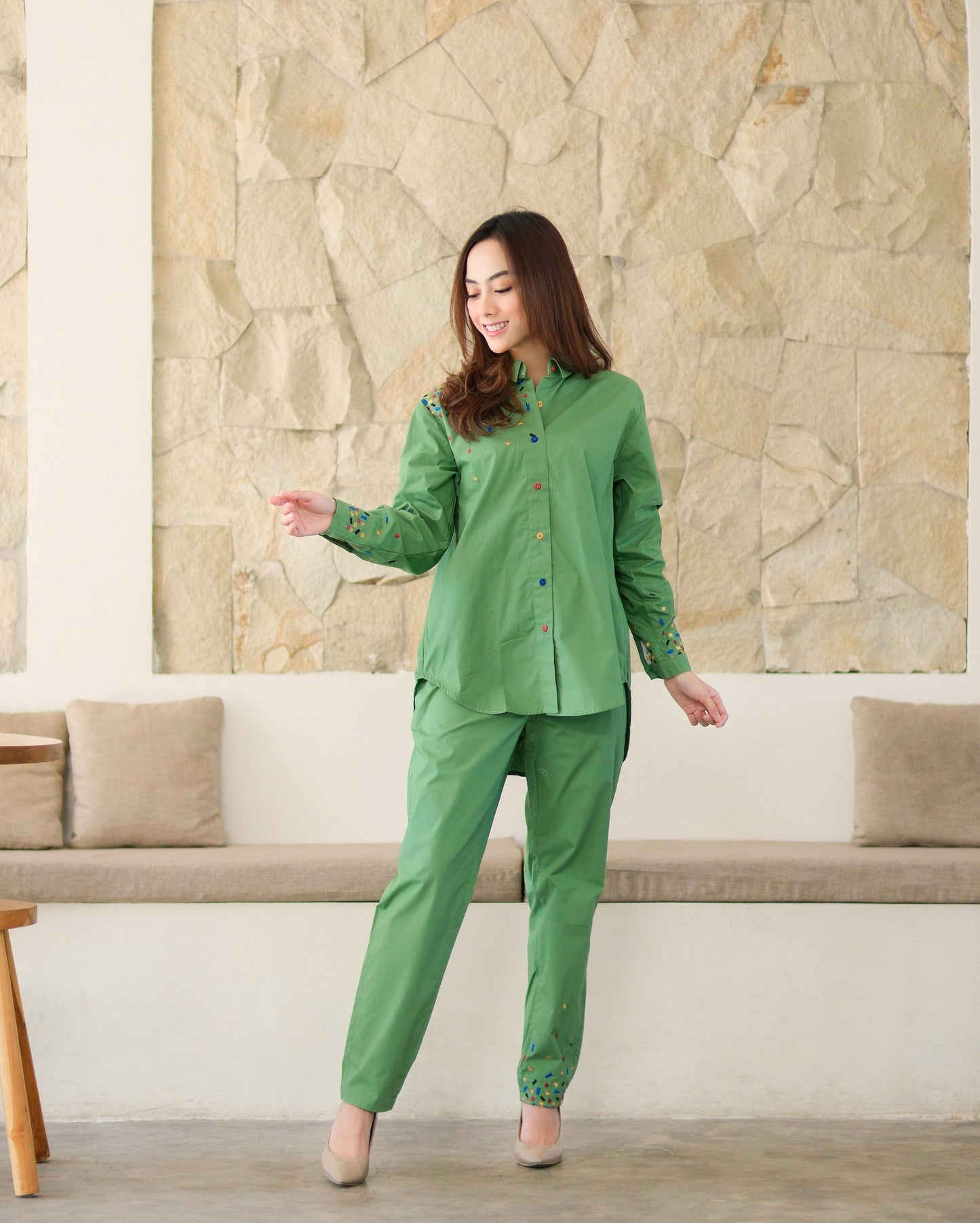 Mille Embro Matching set Green