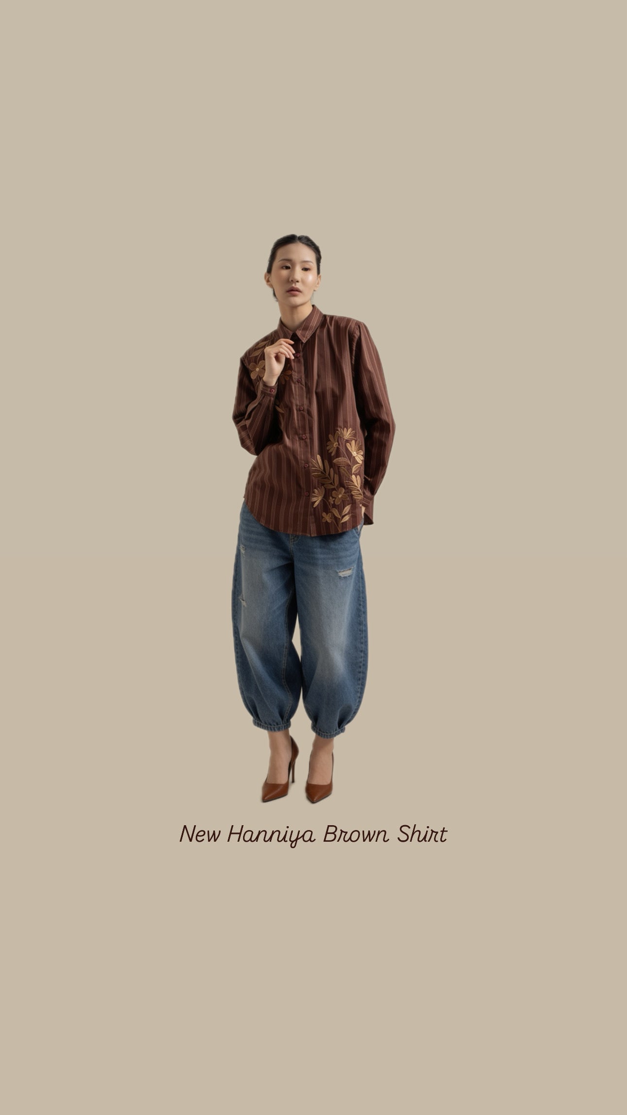 HANNIYA STRIPE BROWN