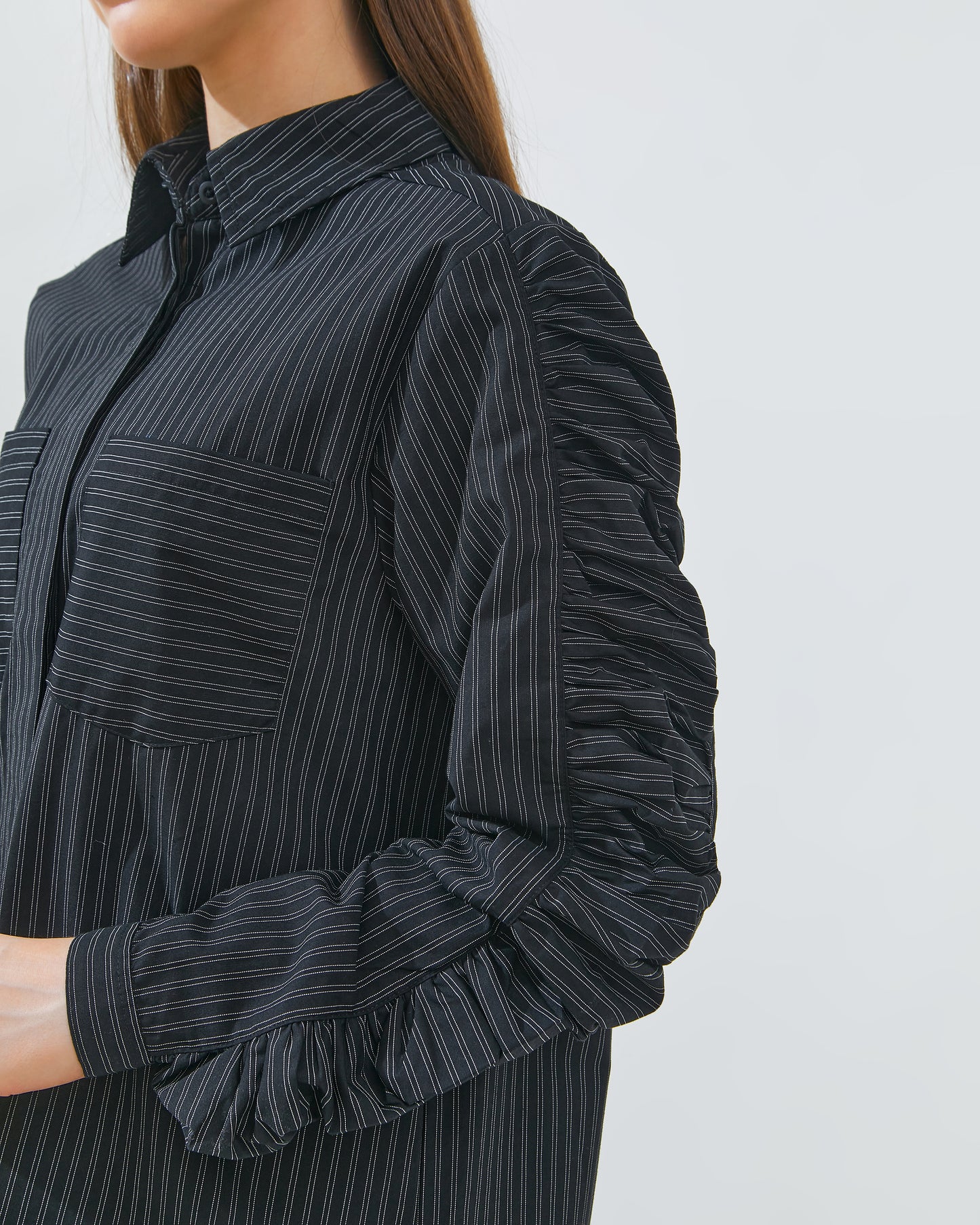 Xenna Shirt in Pink and Black (Pre-Order)