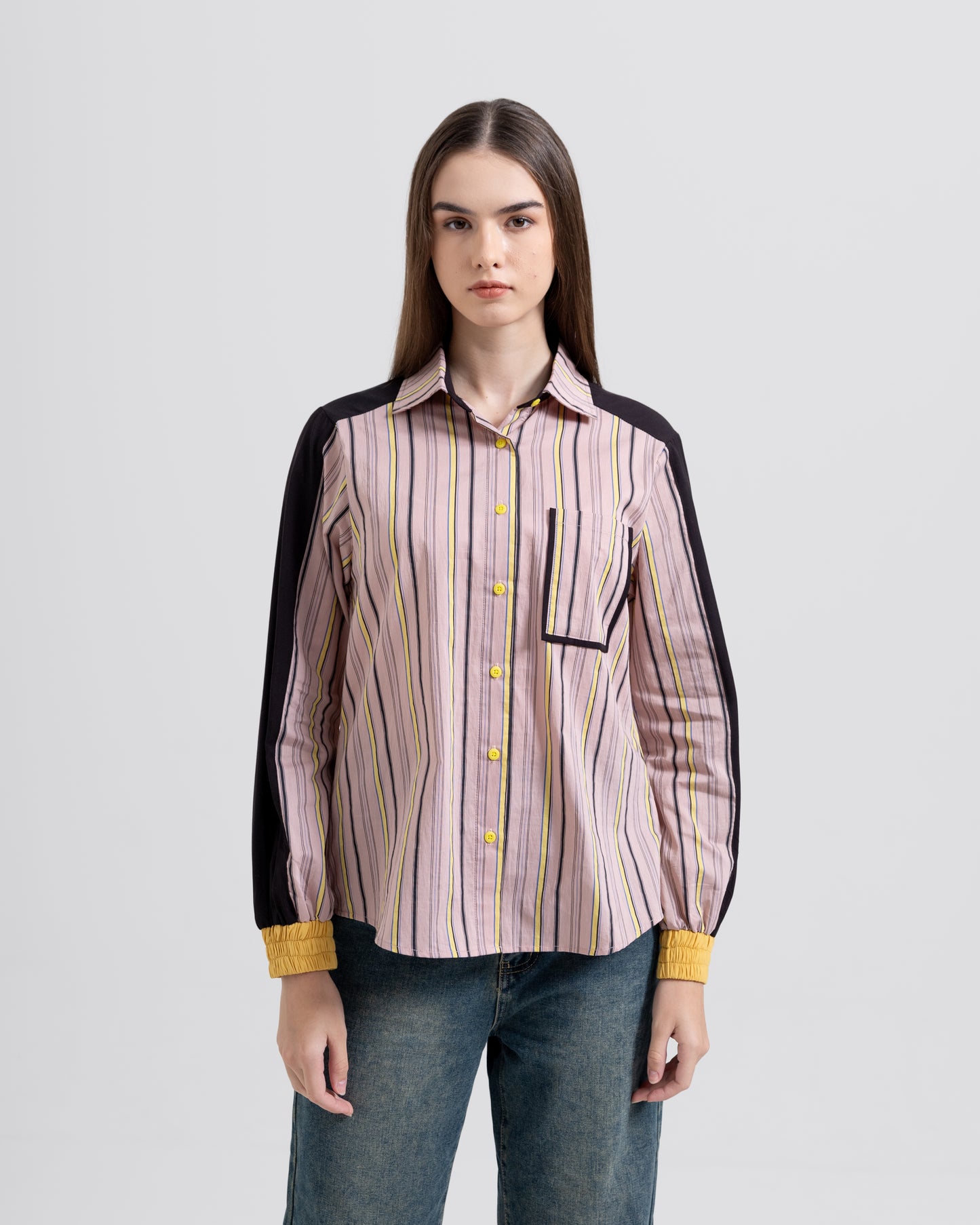 Bonnie Shirt in Pink-Black