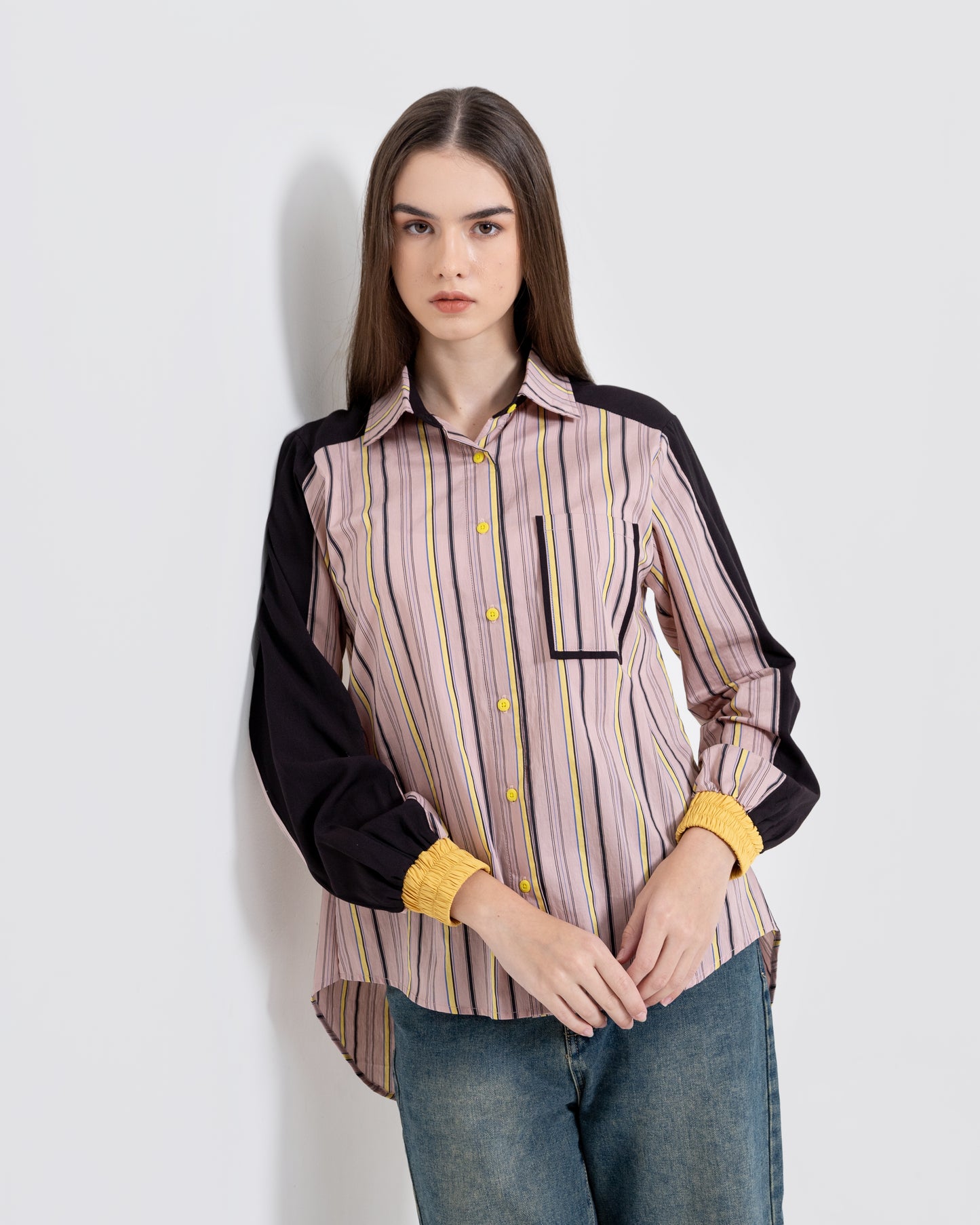 Bonnie Shirt in Pink-Black