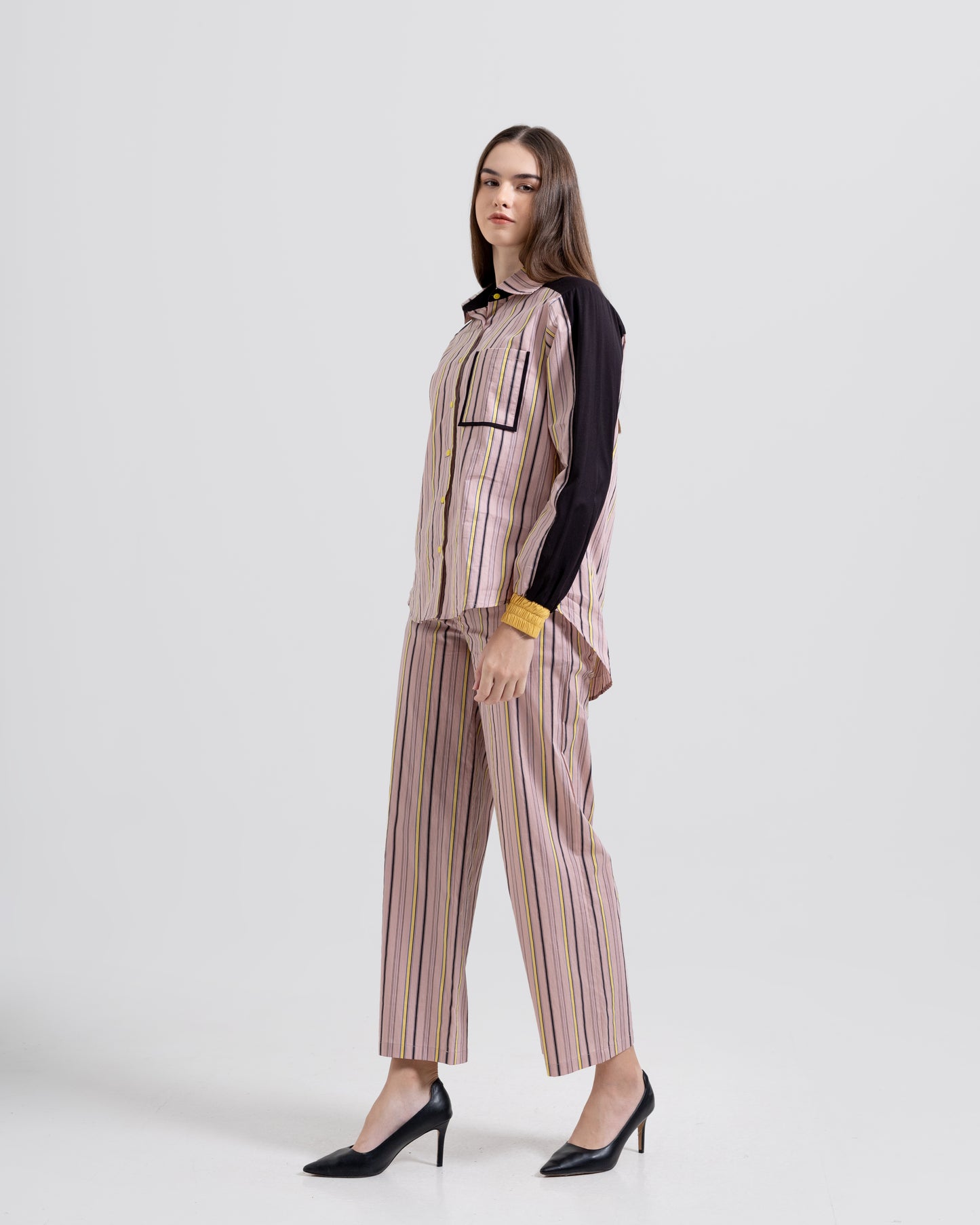Bonnie Set in Pink-Black