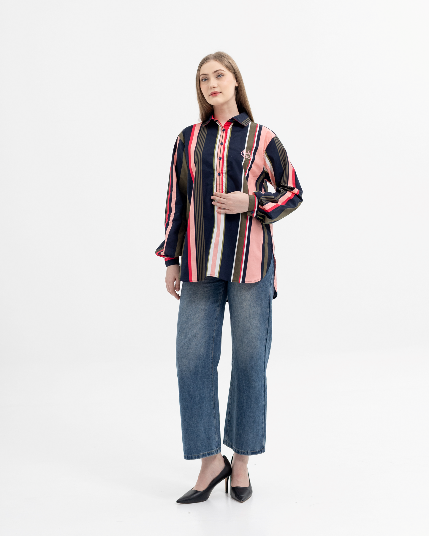 Adella Shirt in Mix-Pink(PRE-ORDER)