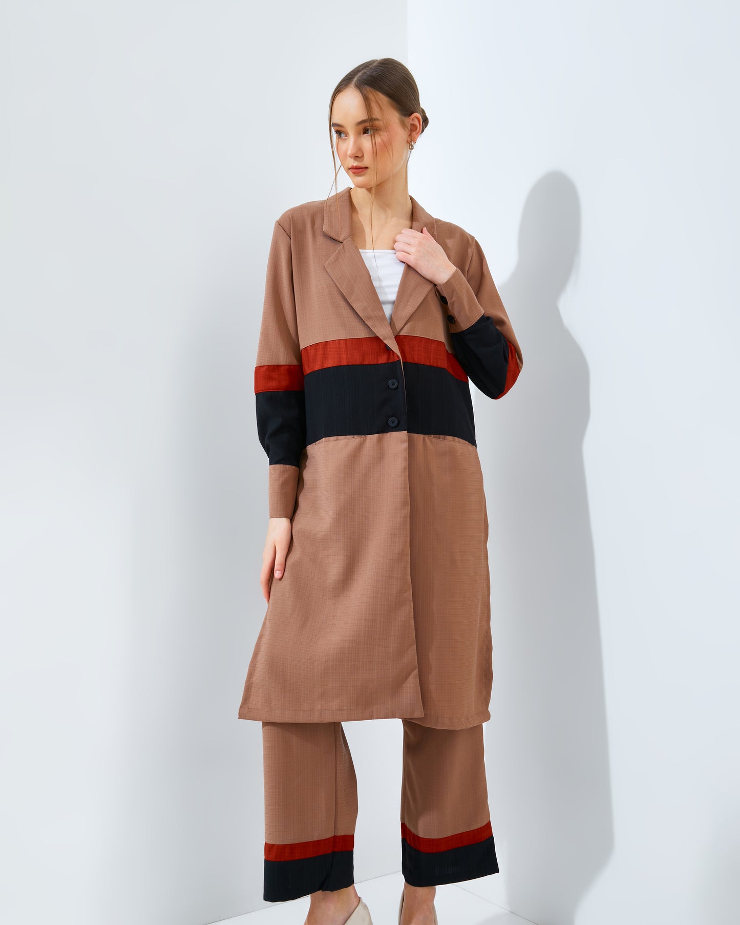 Adriana Blazer Brown Set