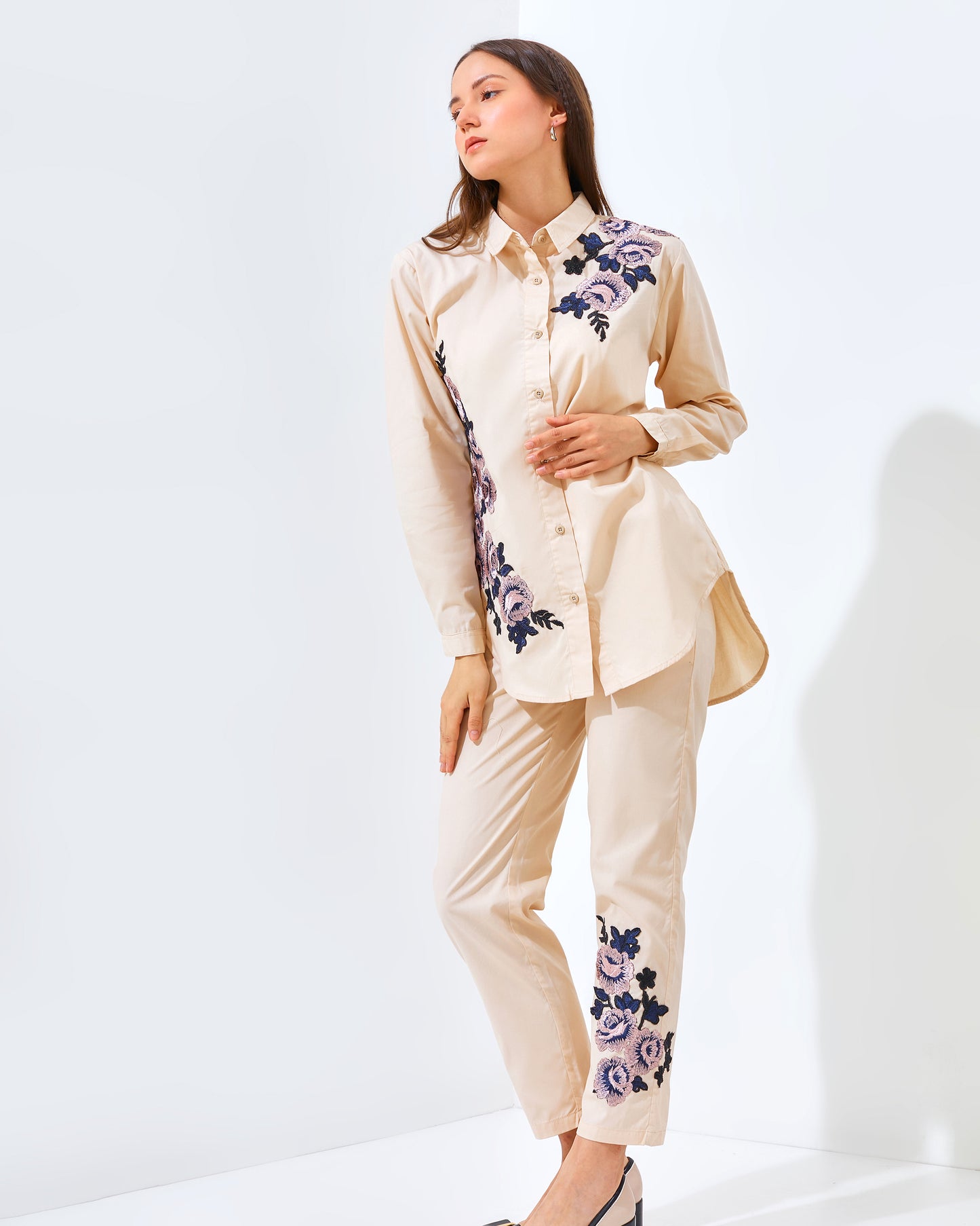 Rose Rachella Set Cream Navy