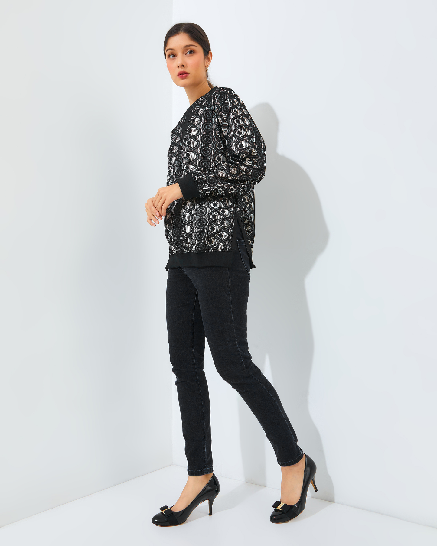 PUTI SWEATER BLACK MIX