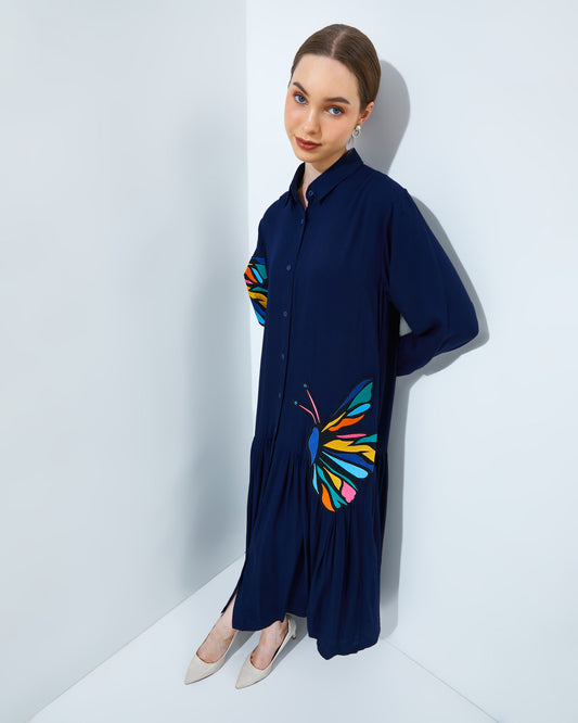 Buffy Dress Navy
