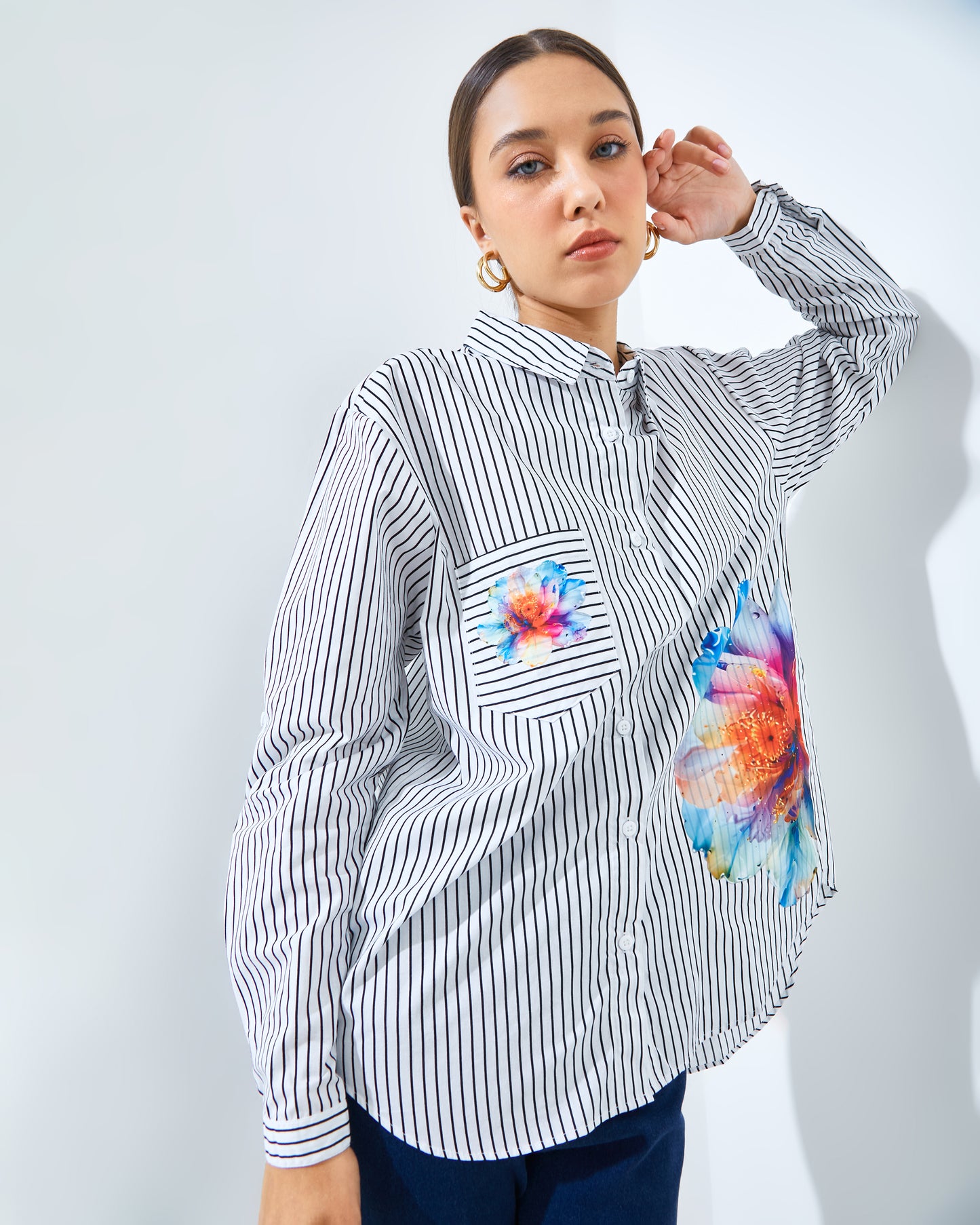 Lucilla Shirt White-Black