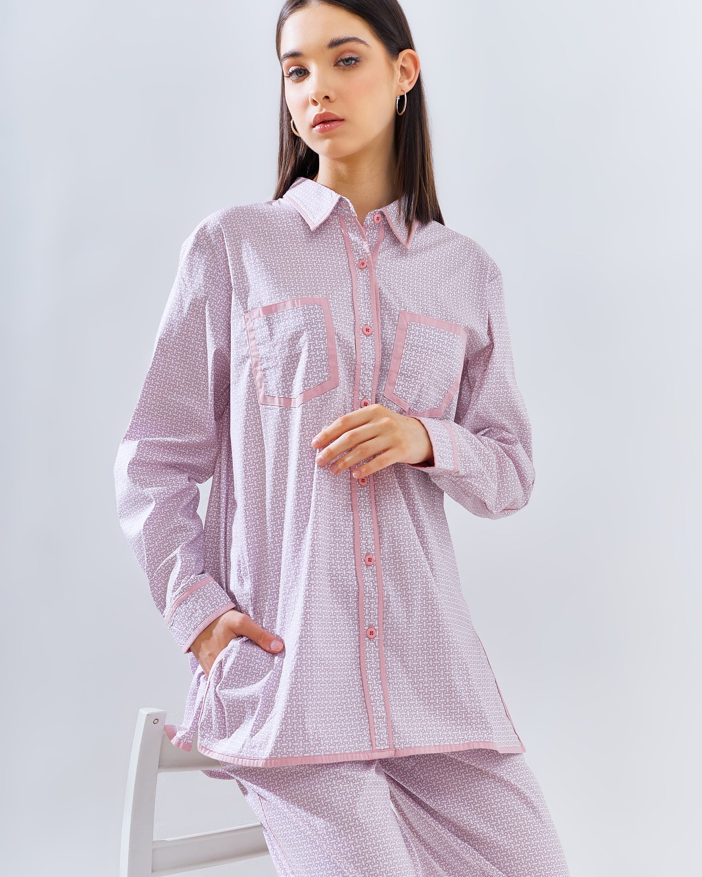 Vivie Matching Set Baby Pink