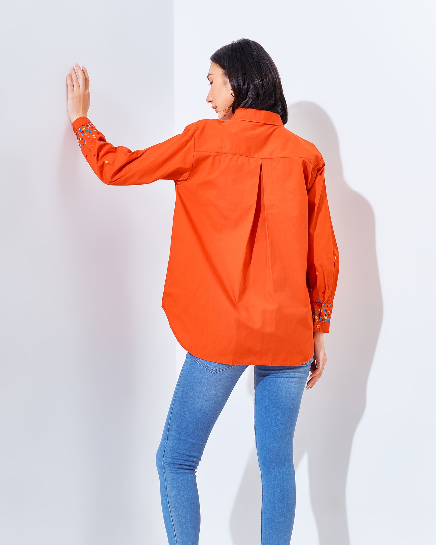 Mille Embro Top Orange