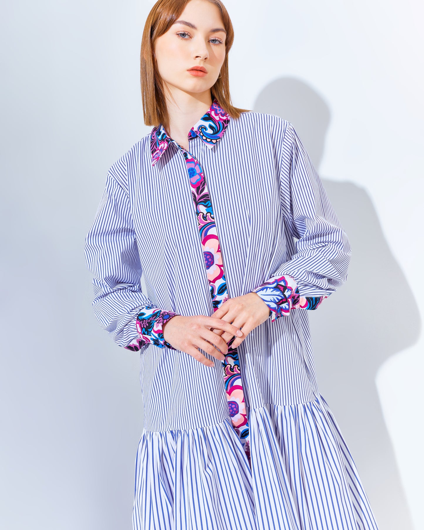 Rachell Dress Striped Navy