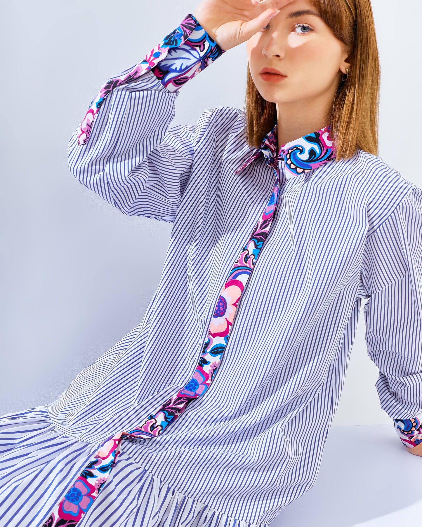 Rachell Dress Striped Navy