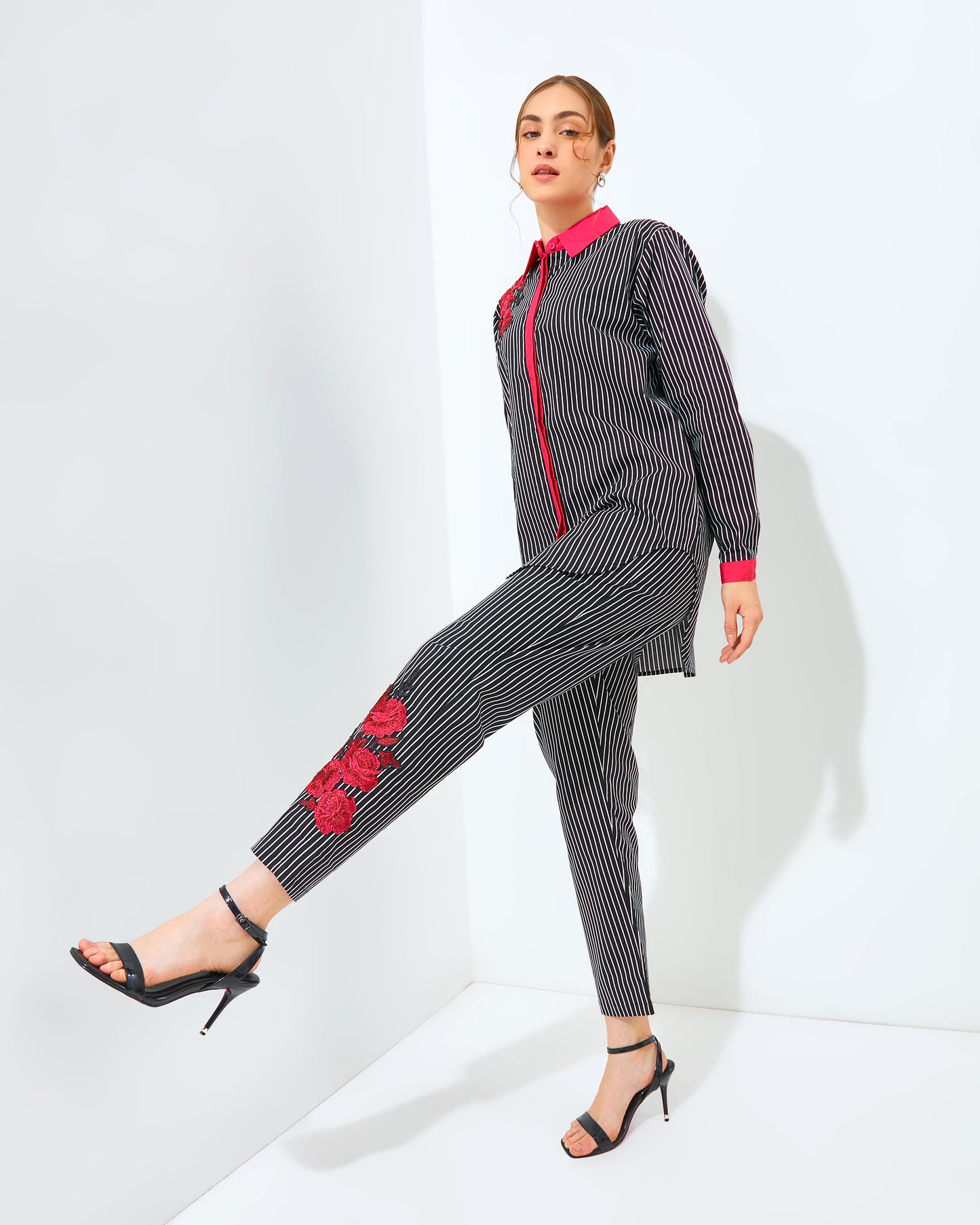 Rachella Full Black Fushia