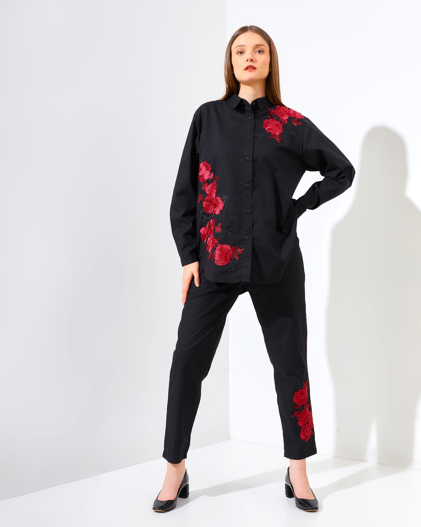 Rose Rachella Set Black Fushia