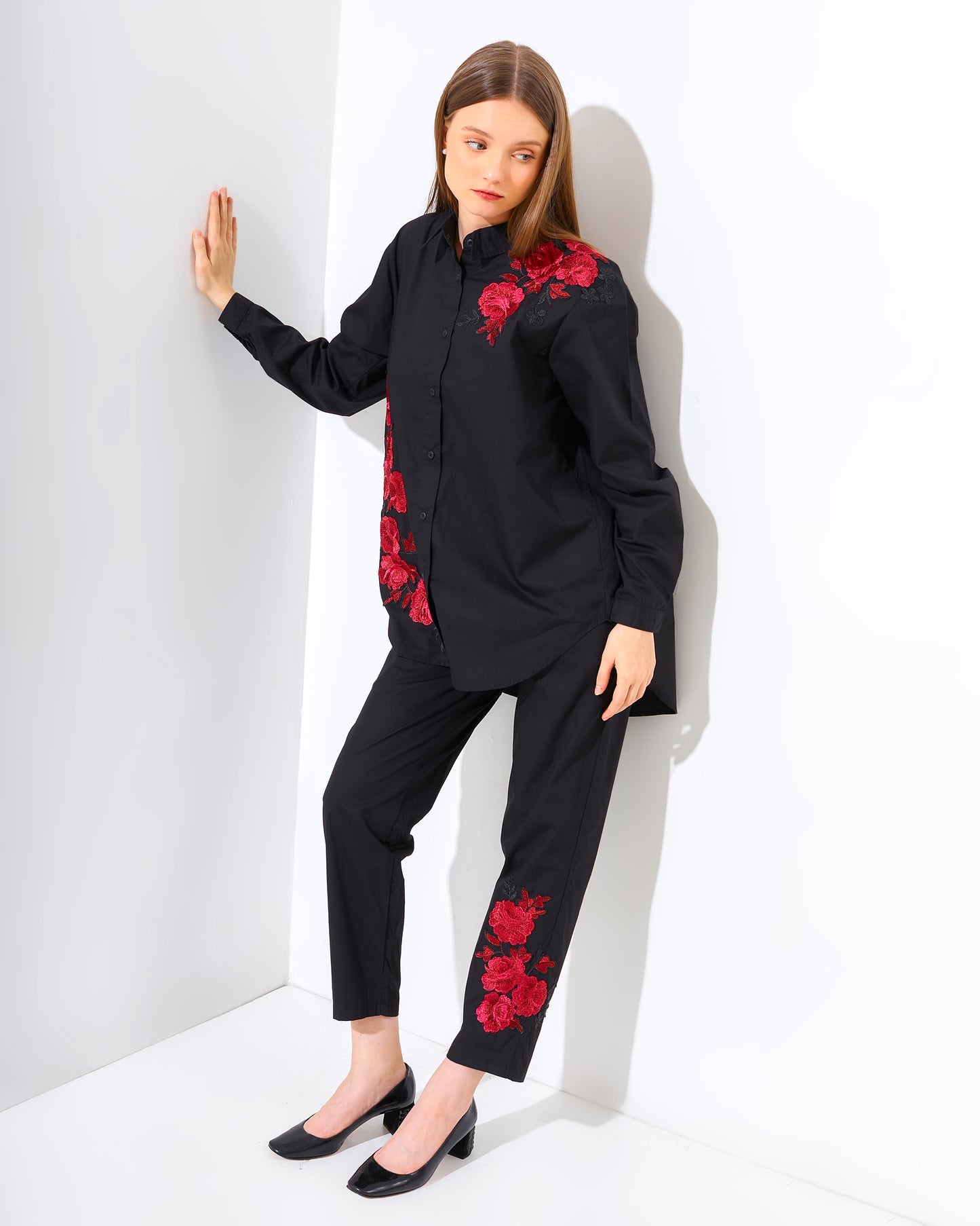 Rose Rachella Set Black Fushia