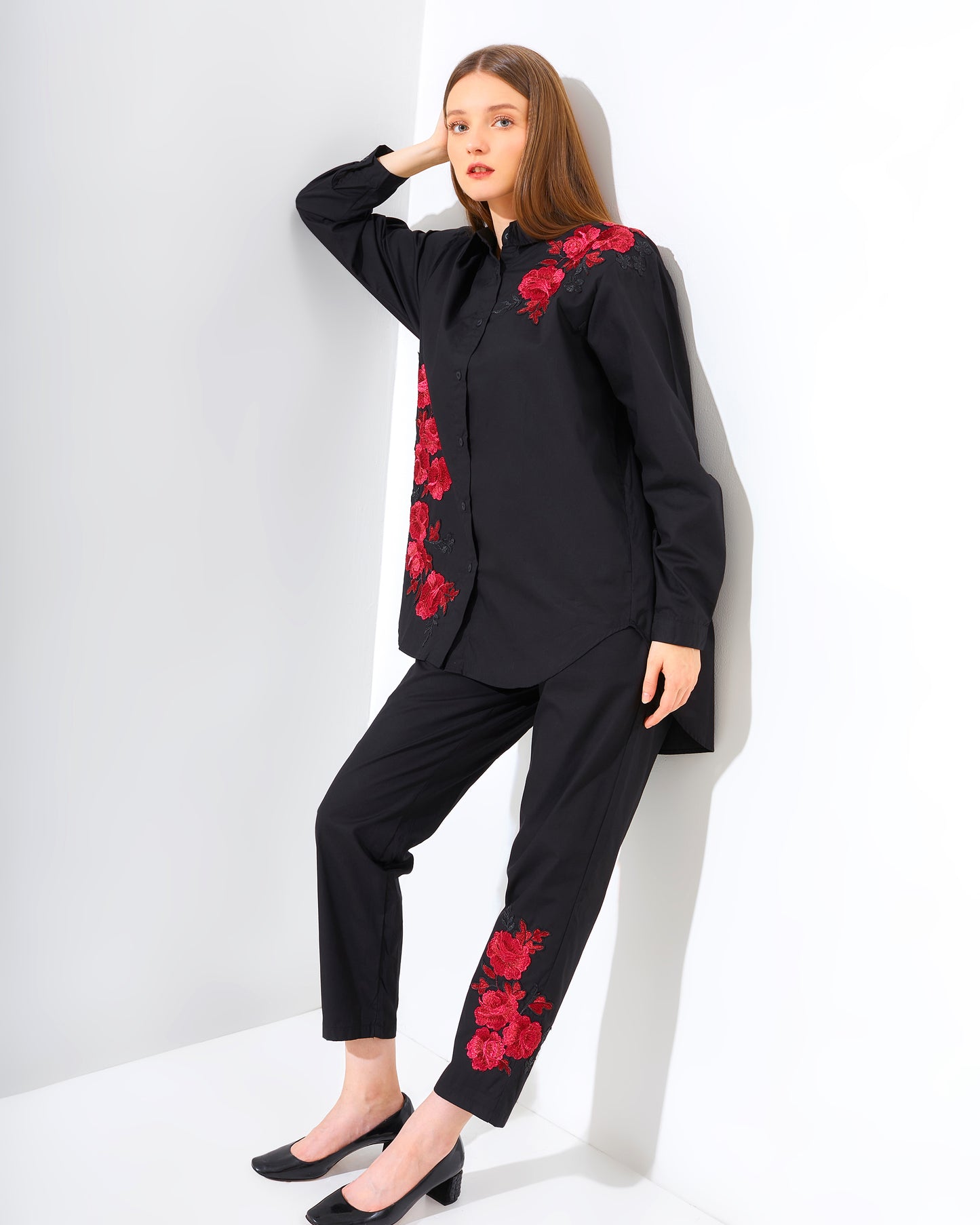 Rose Rachella Set Black Fushia
