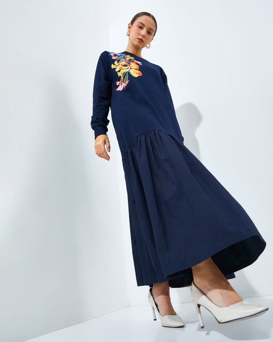 TERRE DRESS NAVY