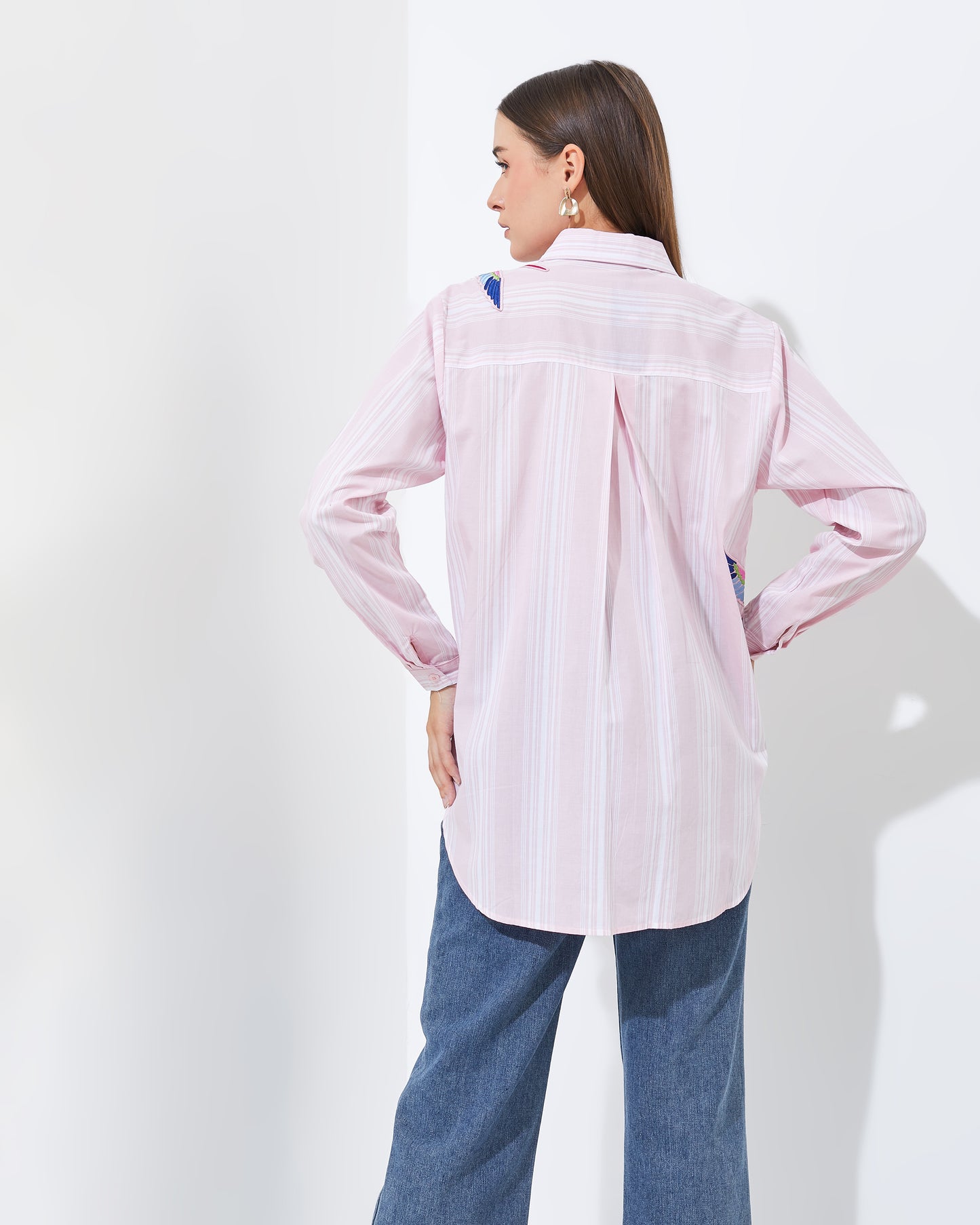 HURI STRIPE PINK SHIRT