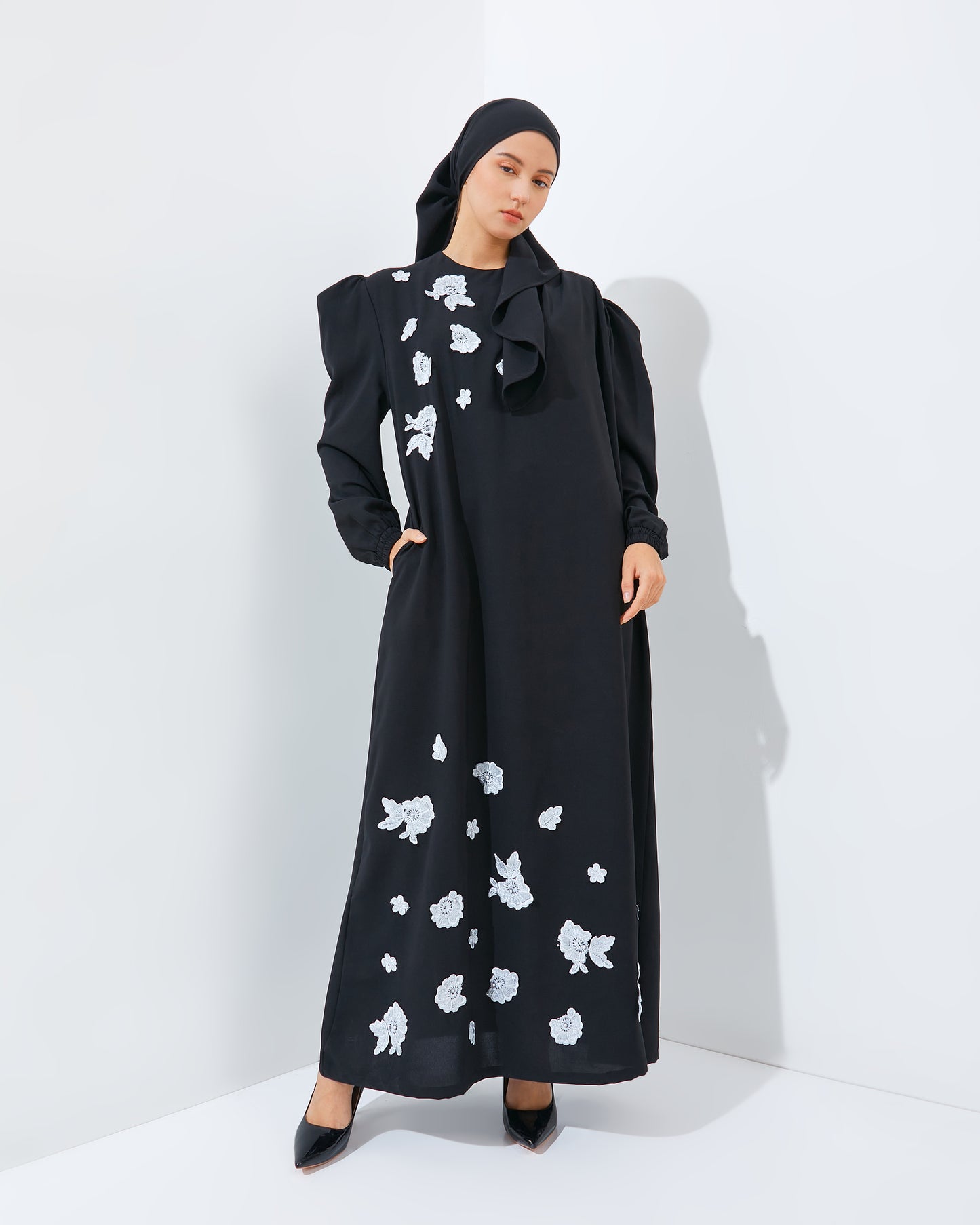 RADDIYA DRESS RAYYA BLACK (PRE-ORDER)