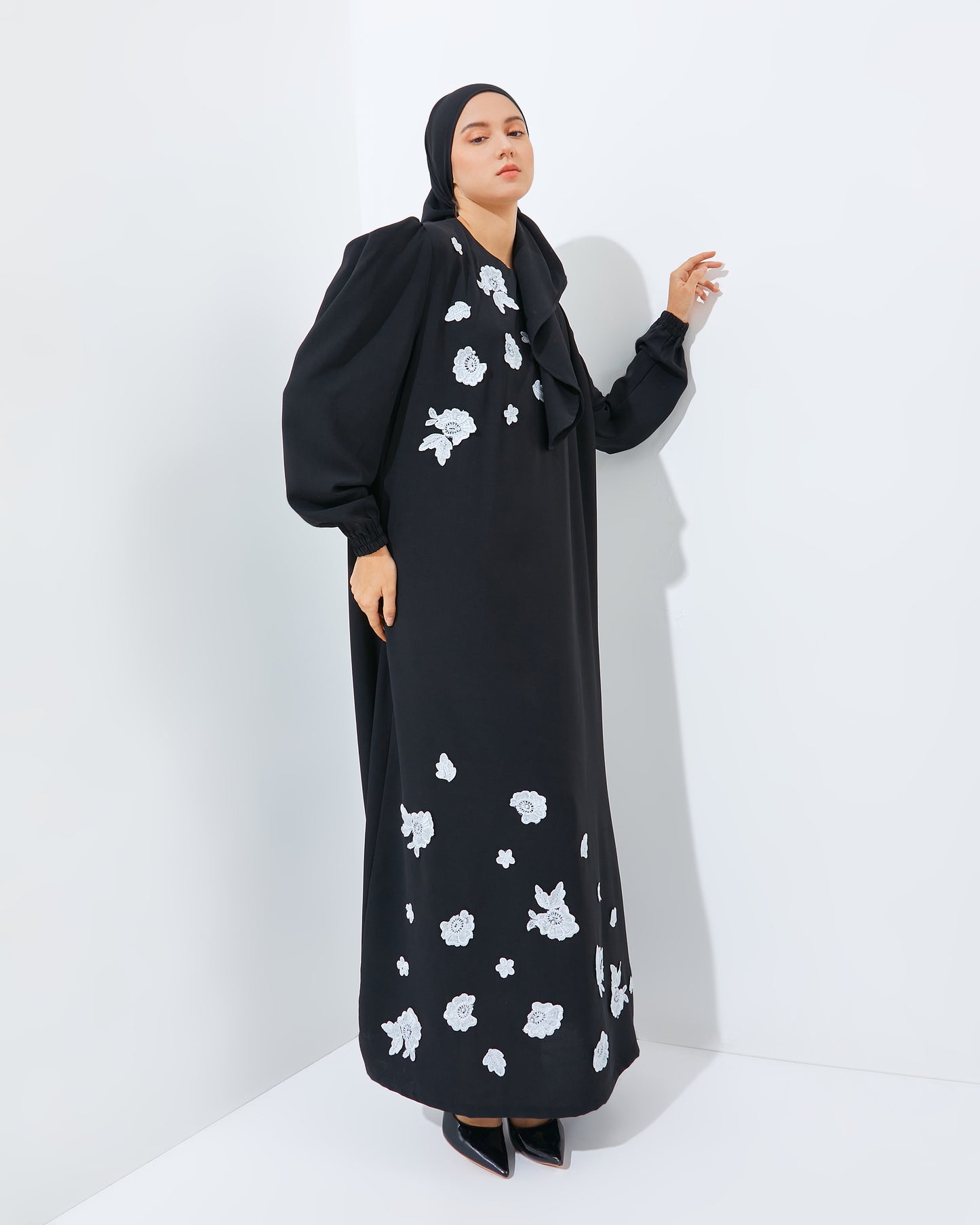 RADDIYA DRESS RAYYA BLACK (PRE-ORDER)