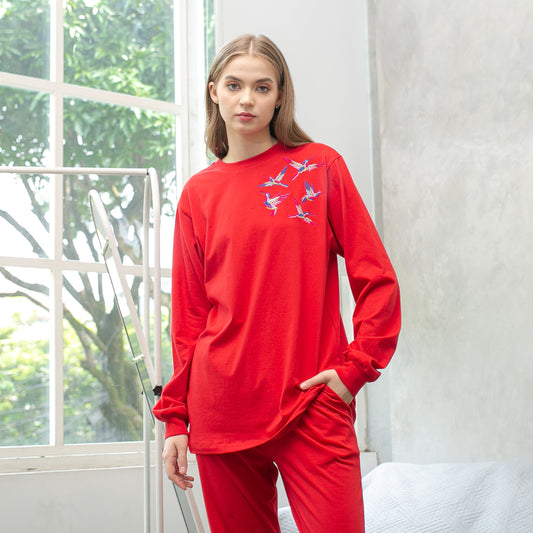 Hummy Embro chili Red Set